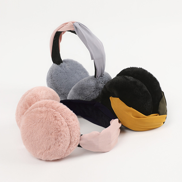 EarMuffs ที่ปิดหูกันหนาวขนนุ่ม แบบคาดผม พับเก็บได้ (12319L)