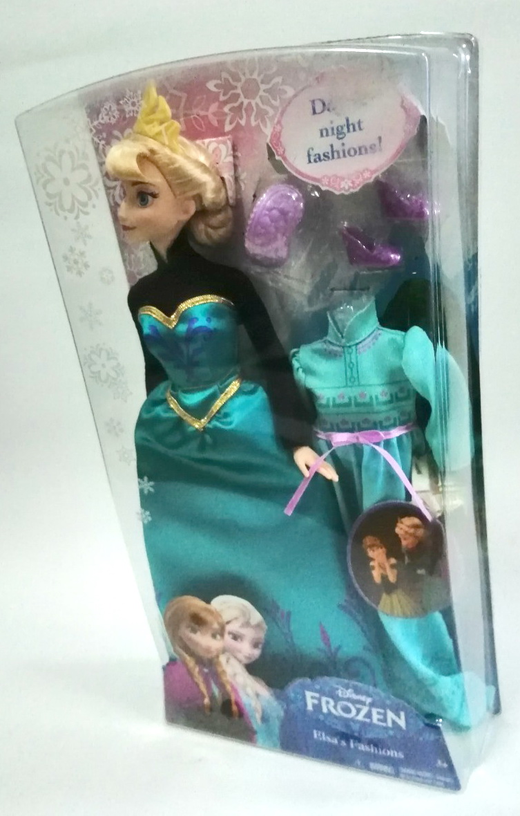 ของสะสมในแพ็ค Disney Princess, Princess Elsa, FROZEN เจ้าหญิงดิสนีย์, เซ็ทเจ้าหญิงเอลซ่า พร้อมชุดกลางวันและกลางคืน ลิขสิทธิ์แมทเทลMattel