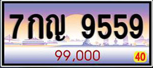 ทะเบียนเลขศาสตร์ 59,95 7กญ 9559