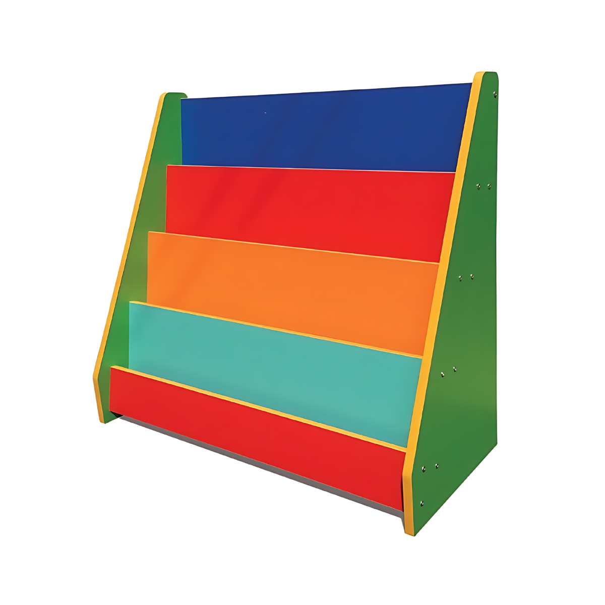 ชั้นวางหนังสือไม้ ชั้นวางหนังสือเด็กหลากสี Colorful Wood Children Bookshelf