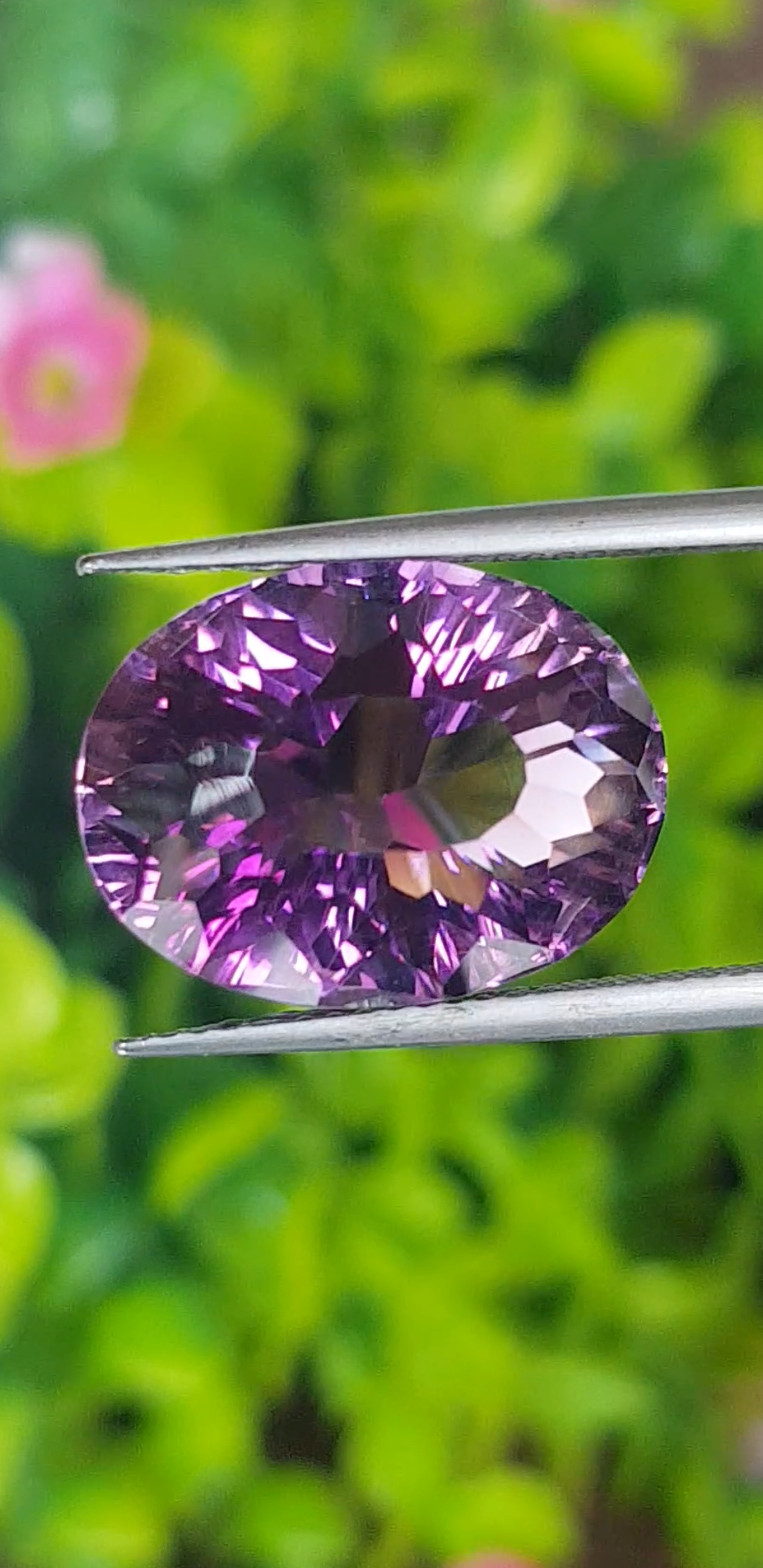 พลอย อเมทิส Amethyst 10.80 กะรัต (Cts.) พลอยแท้ อัญมณีมงคลประจําวันเกิด เครื่องประดับพลอย