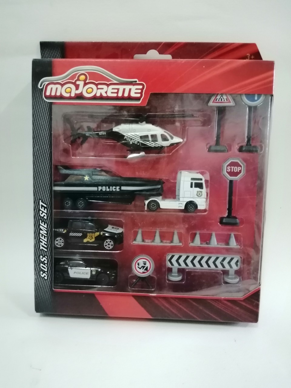 เซ็ทรถกู้ภัย มาจอเร็ท งานสะสม เก่าเก็บ Majorette S.O.S set_สีดำ