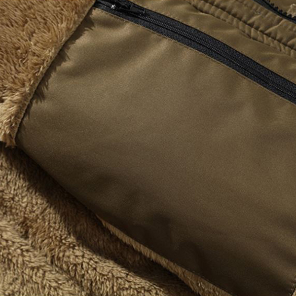 เสื้อโค้ทผู้ชายกันหนาวติดลบ แต่งเฟอร์ ฮู้ดถอดได้ (10112MM)