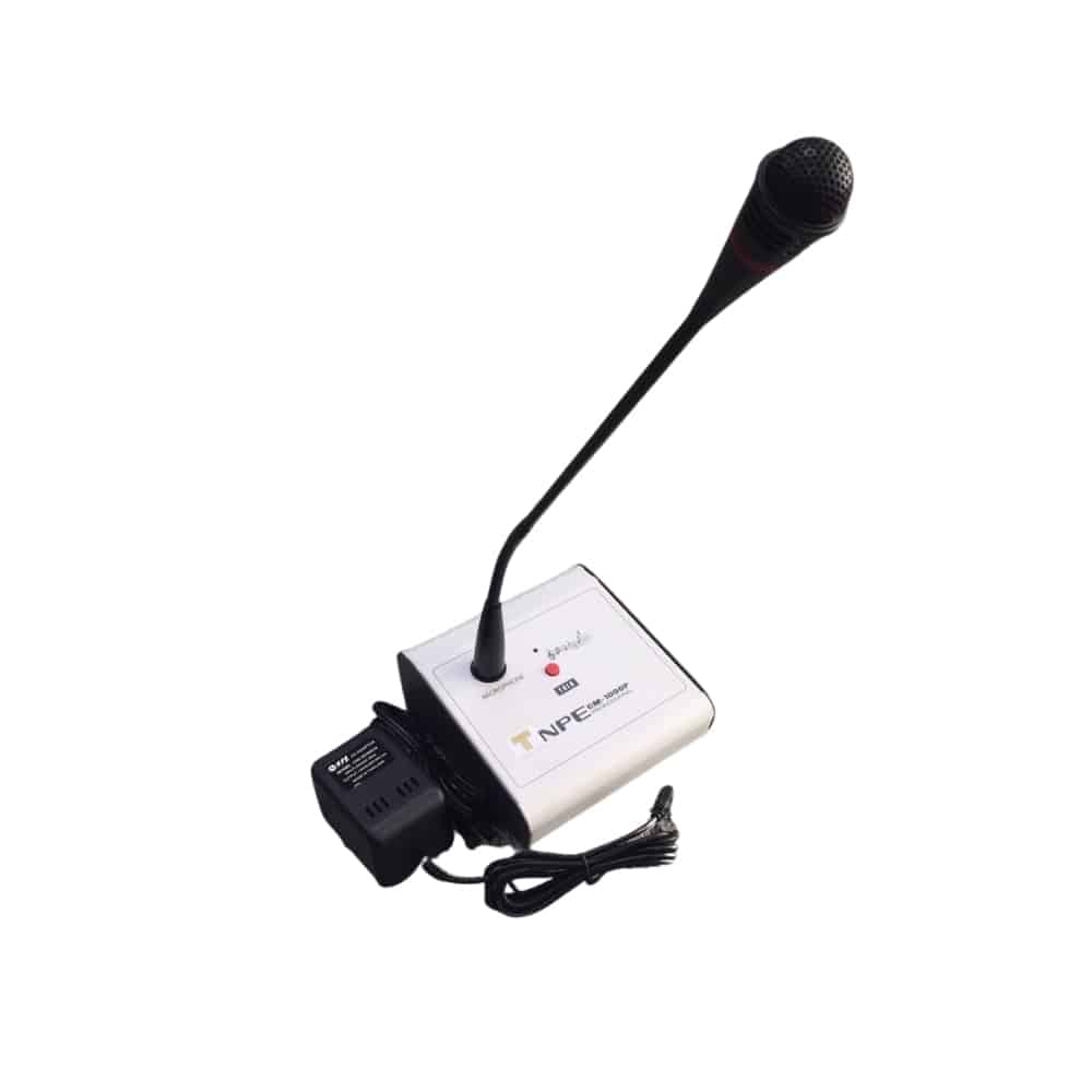 NPE CM-1000P ไมค์ประกาศ Chime Microphone ไมค์ประกาศแบบตั้งโต๊ะ มีปุ่มเสียงพูด/ระฆัง (Chim tone)