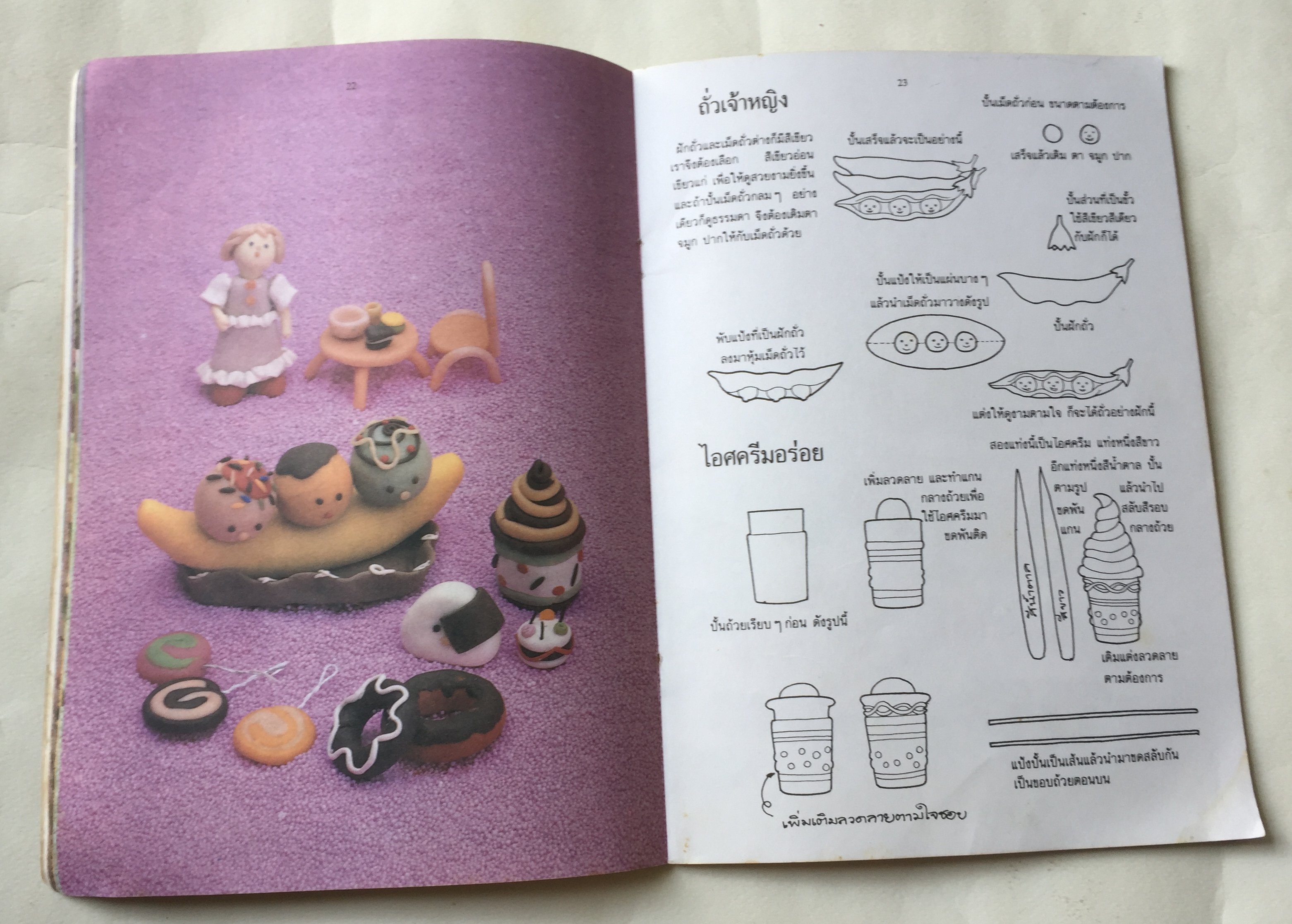 หนังสืองานอดิเรกเก่า สนุกกับการปั้น