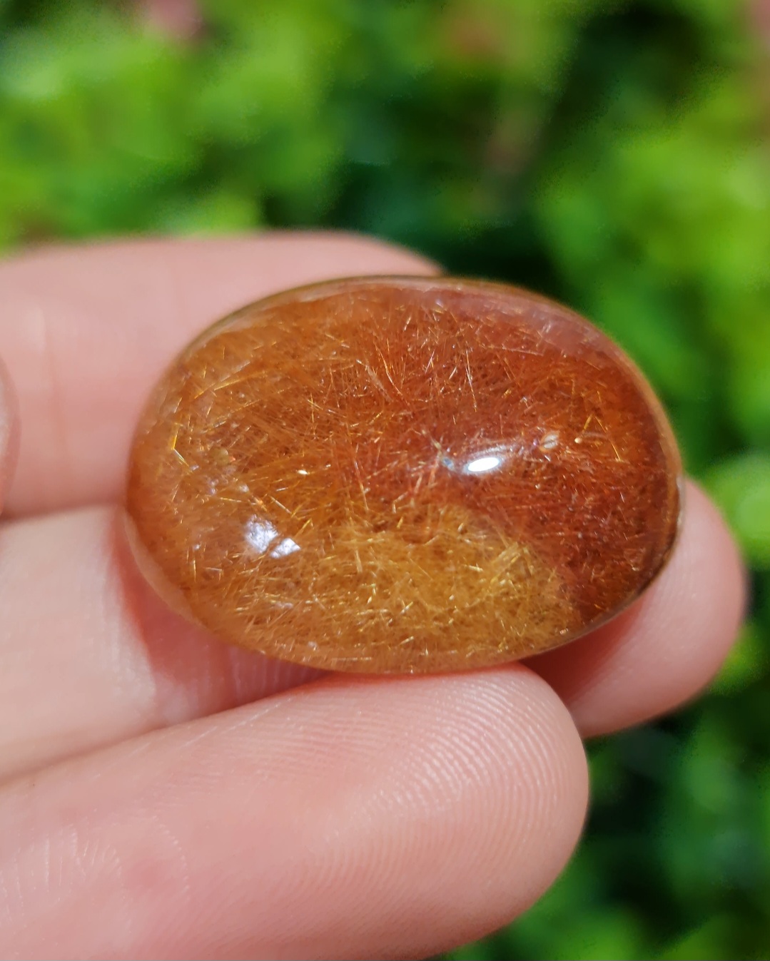 ไหมทอง ควอตซ์ Golden Rutilated Quartz 46.22 กะรัต Cts. พลอยแท้ อัญมณีมงคลประจําวันเกิด เครื่องประดับพลอย