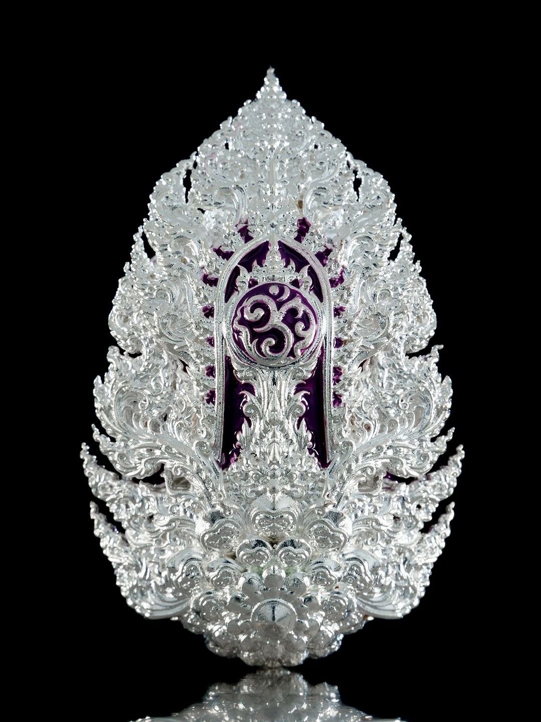 เหรียญพระพิฆเนศ รุ่น ปฐมสิทธิ รหัสพิเศษศูนย์จอง เนื้อบรอนซ์ชุบเงินลงยา