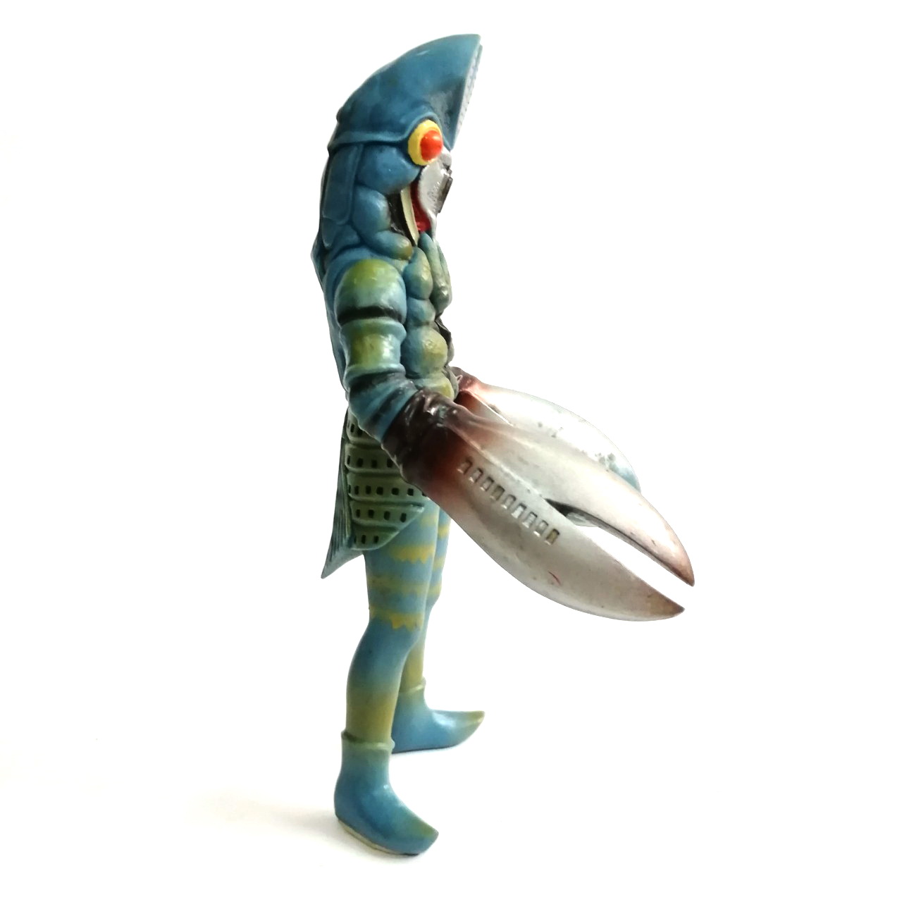 ซอฟ 6.5 -7 นิ้ว ขนาดตามรูป มนุษย์ดาวบัลตั้น จากอุลตร้าแมน1 รุ่น ขอบตาสีเหลืองดวงตาสีส้ม **มีรอยที่มือ พิจารณาก่อนซื้อ