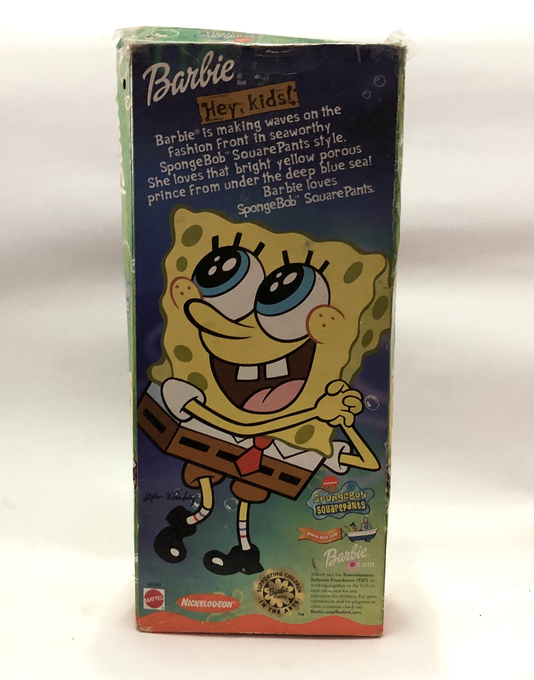 มือ1 กล่องมีตำหนิ สภาพเก่าเก็บ ตามภาพ, ตุ๊กตาบาร์บี้รุ่นสปองบ๊อบ SpongeBob Square Pants