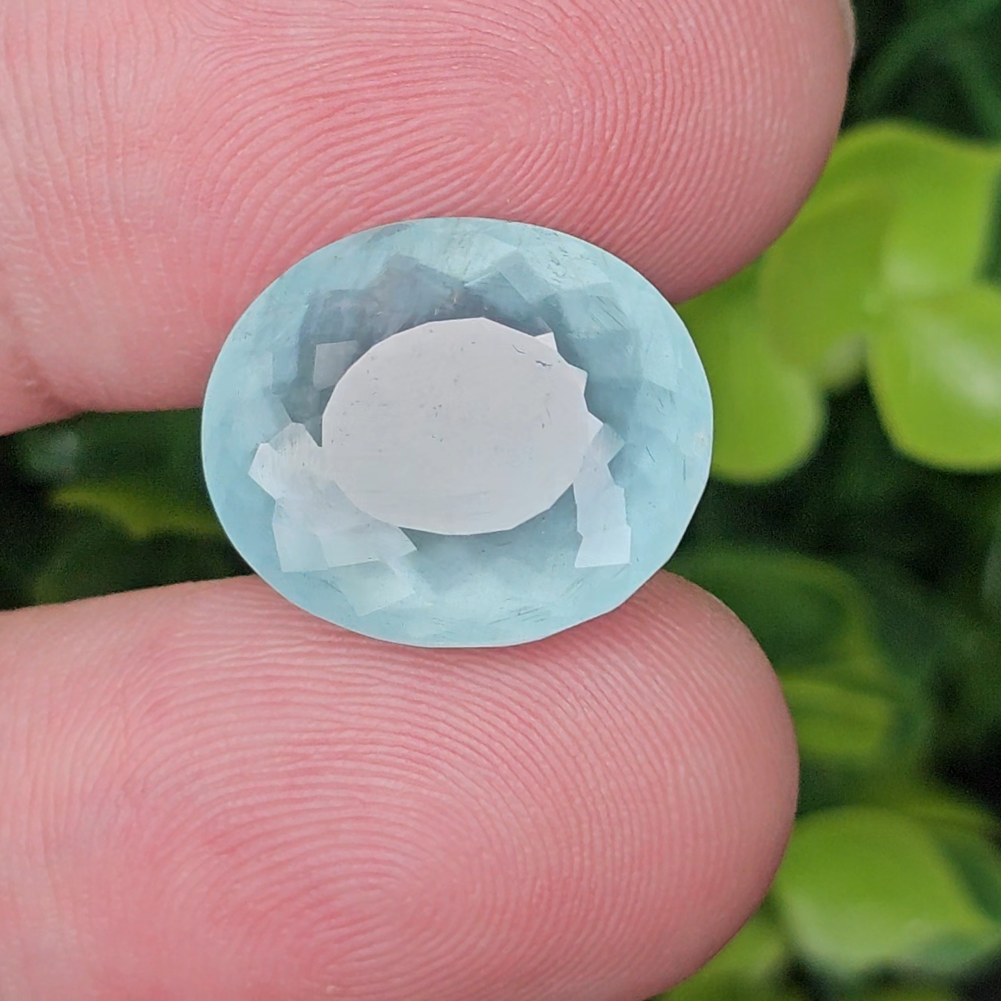 พลอย อความารีน Aquamarine 13.05 กะรัต (Cts.) พลอยแท้ อัญมณีมงคลประจําวันเกิด เครื่องประดับพลอย