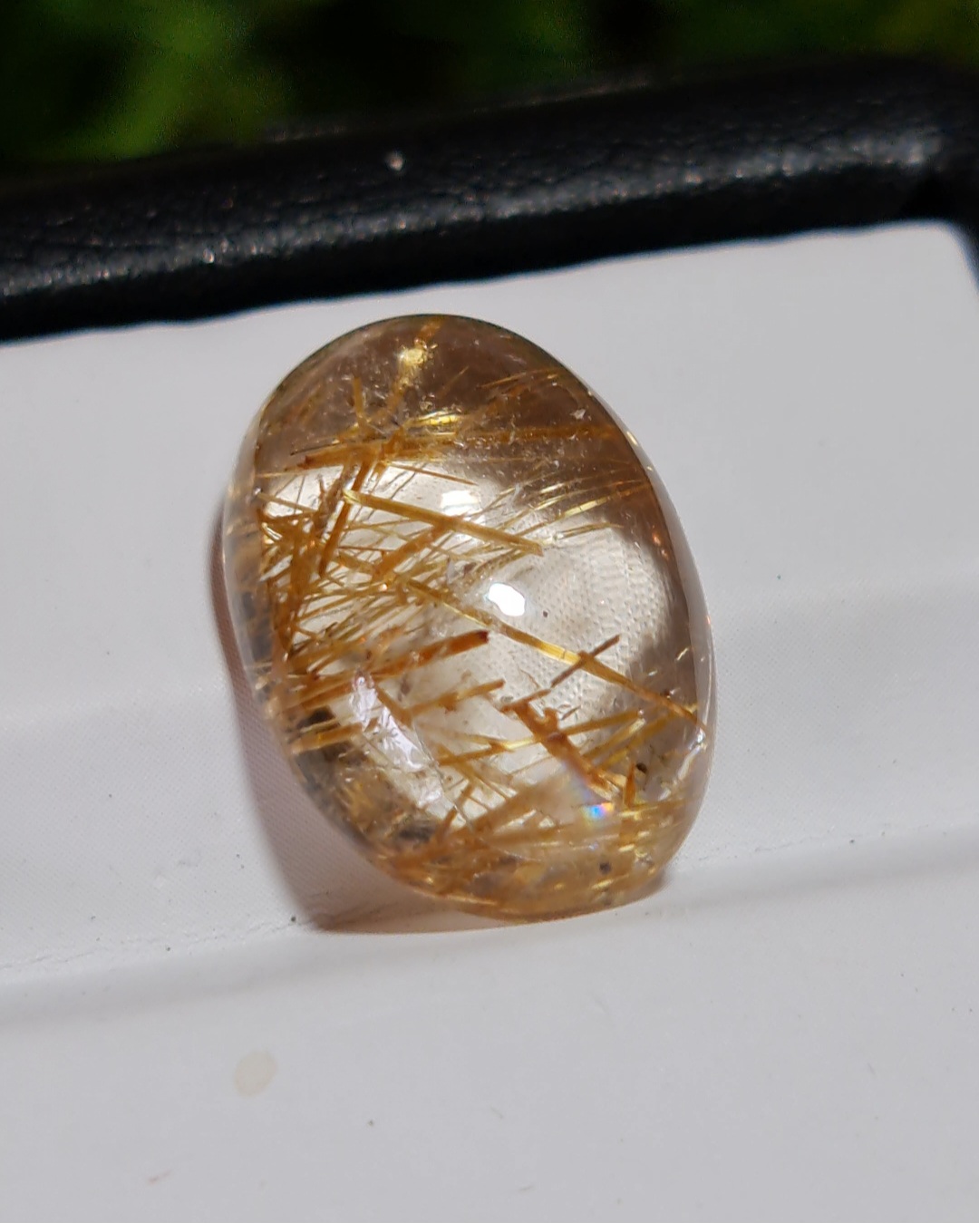 ไหมทอง ควอตซ์ Golden Rutilated Quartz 10.93 กะรัต Cts.พลอยแท้ อัญมณีมงคลประจําวันเกิด เครื่องประดับพลอย