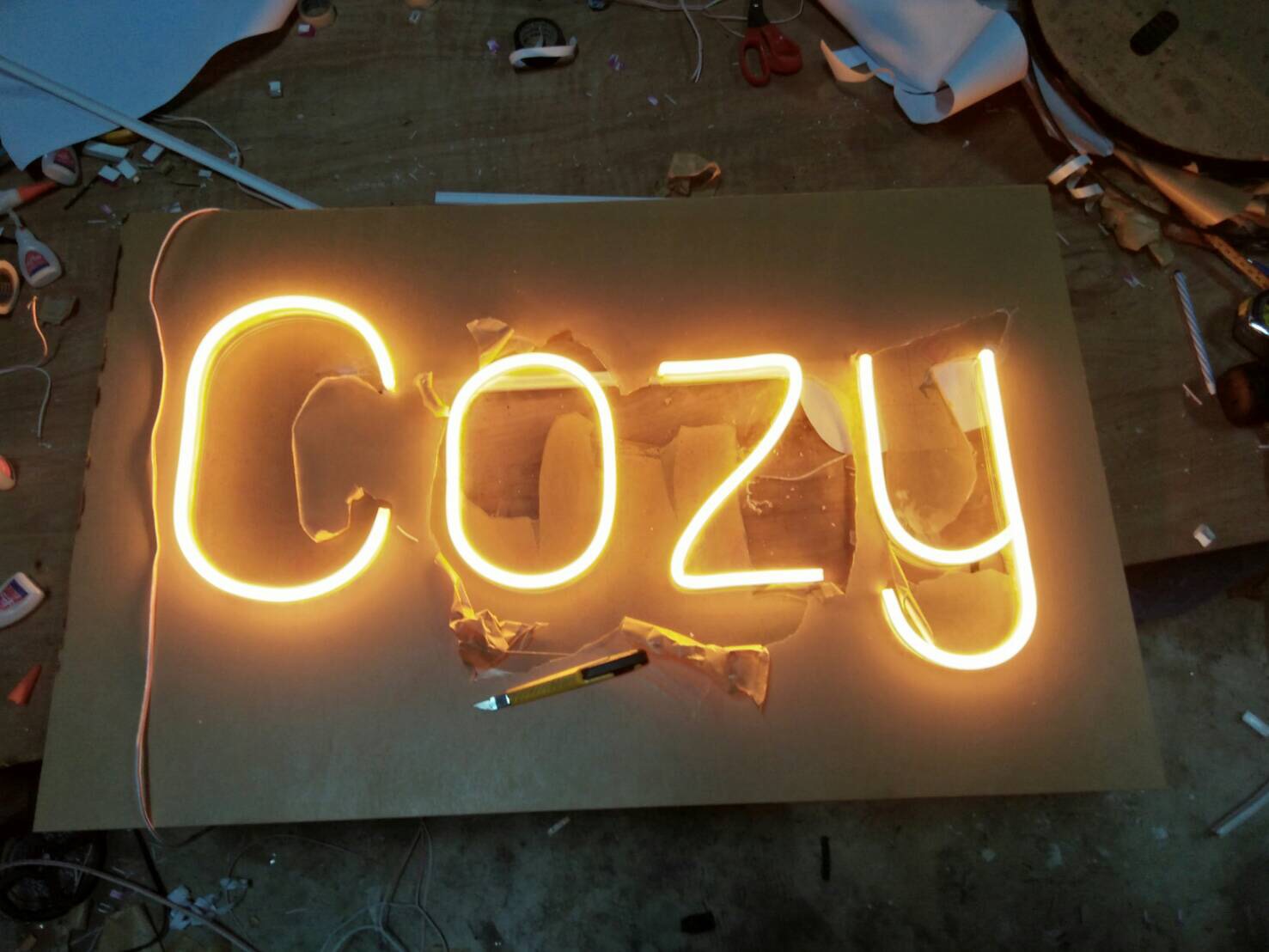 ป้ายไฟนีออนดัด flex #ไฟดัด #ไฟดัดภาษาอังกฤษ #ไฟสไตล์มินิมอล #ไฟดัดวินเทจ