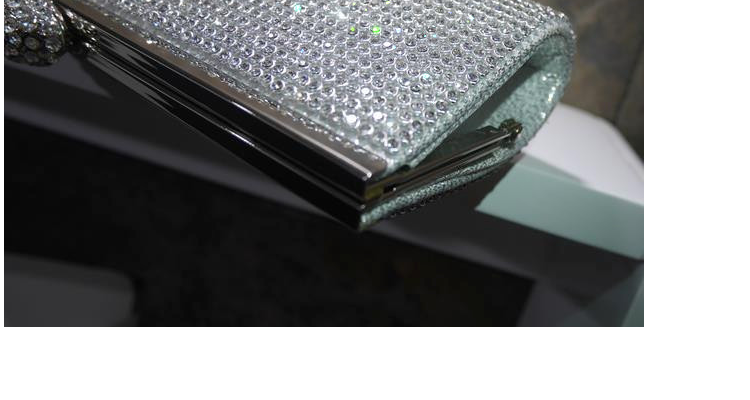 Pre-order กระเป๋าออกงาน Evening Clutch ทรงหรู คริสตัลทั้งใบ พร้อมสายสะพายสั้น/ยาว