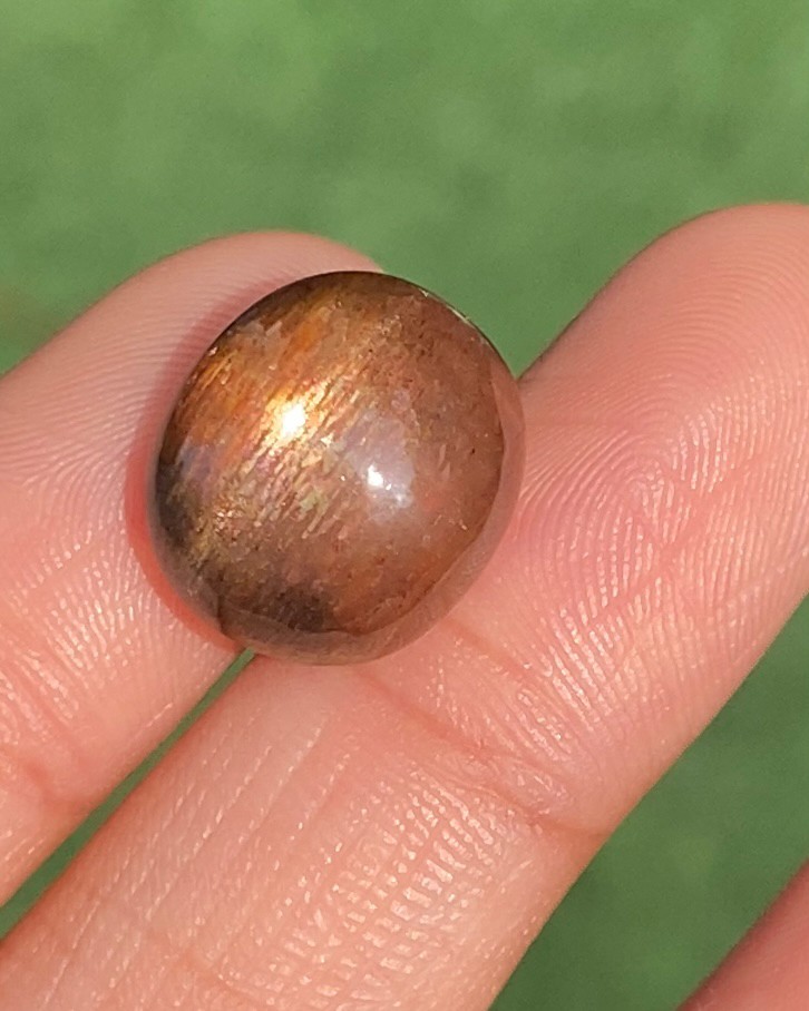 พลอย ซันสโตน Sunstone 12.65 กะรัต (Cts.) พลอยแท้ อัญมณีมงคลประจําวันเกิด เครื่องประดับพลอย