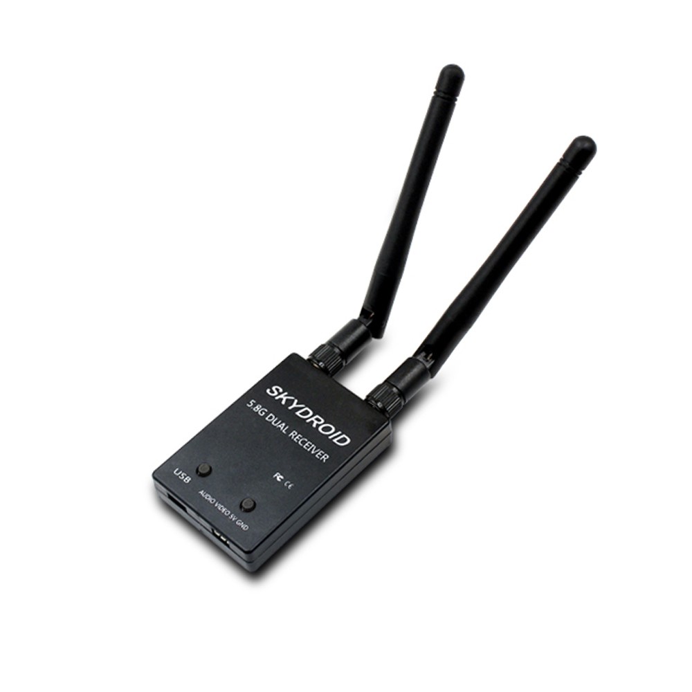 ตัวรับภาพเข้ามือถือ Skydroid 5.8GHz 150ch OTG ภาครับคู่ รับดีกว่า Dual Antenna FPV Receiver for Android Smartphone