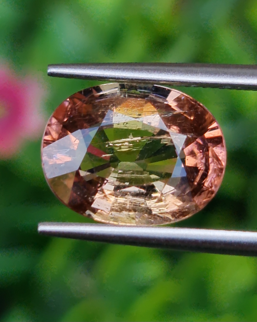 พลอย ทัวร์มาลีน Tourmaline Pink 4.29 กะรัต (Cts.) ดิบ Unheated พลอยแท้ อัญมณีมงคลประจําวันเกิด เครื่องประดับพลอย