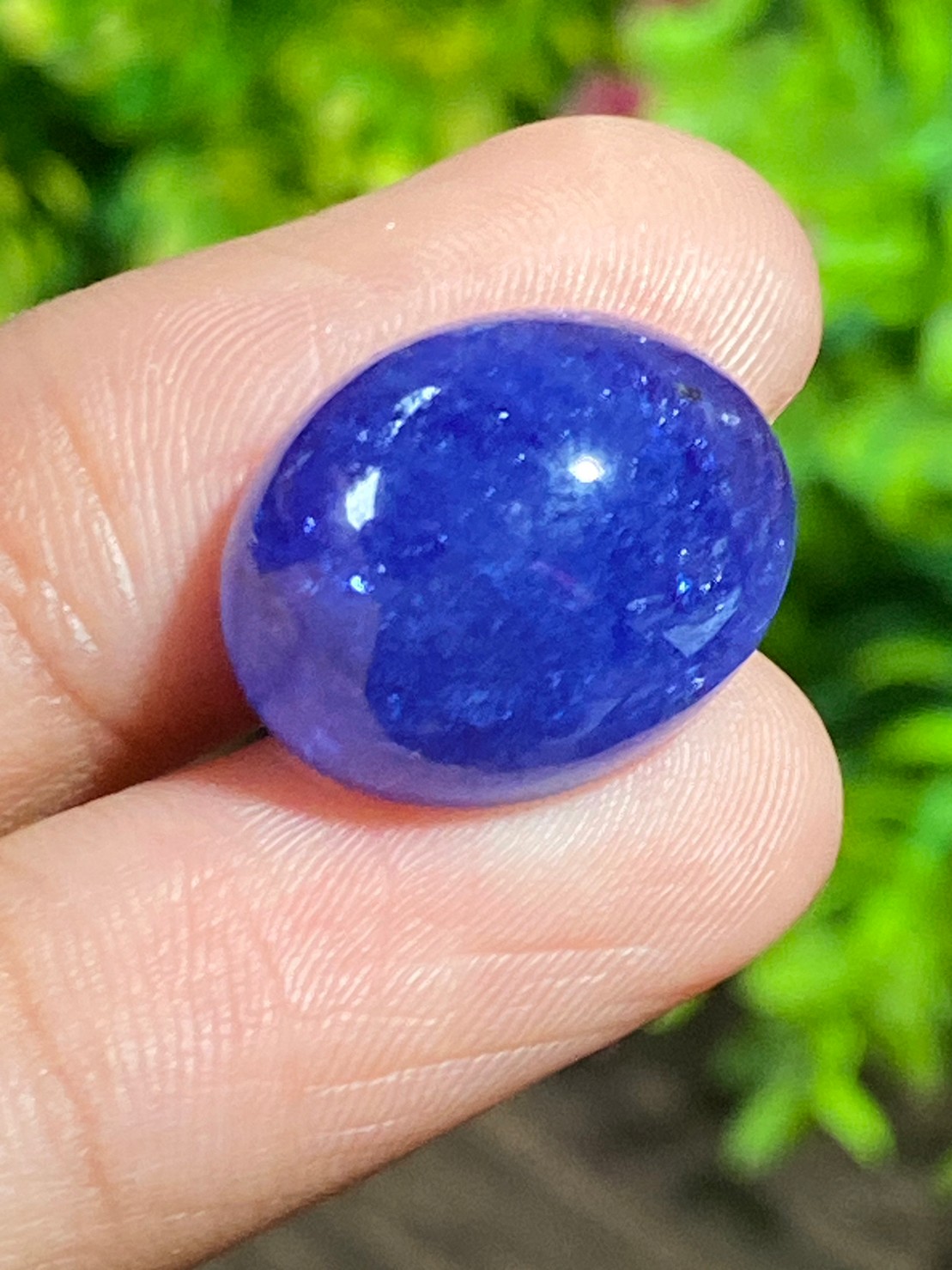 พลอย แทนซาไนท์ Tanzanite 21.48 กะรัต (Cts.) พลอยแท้ อัญมณีมงคลประจําวันเกิด เครื่องประดับพลอย