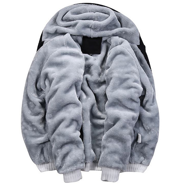 เสื้อแจ็คเก็ตโค้ทกันหนาวสไตล์สปอร์ตสีทูโทน ซับกำมะหยี่ ใส่ได้ทั้งชายหญิง (11681MM)