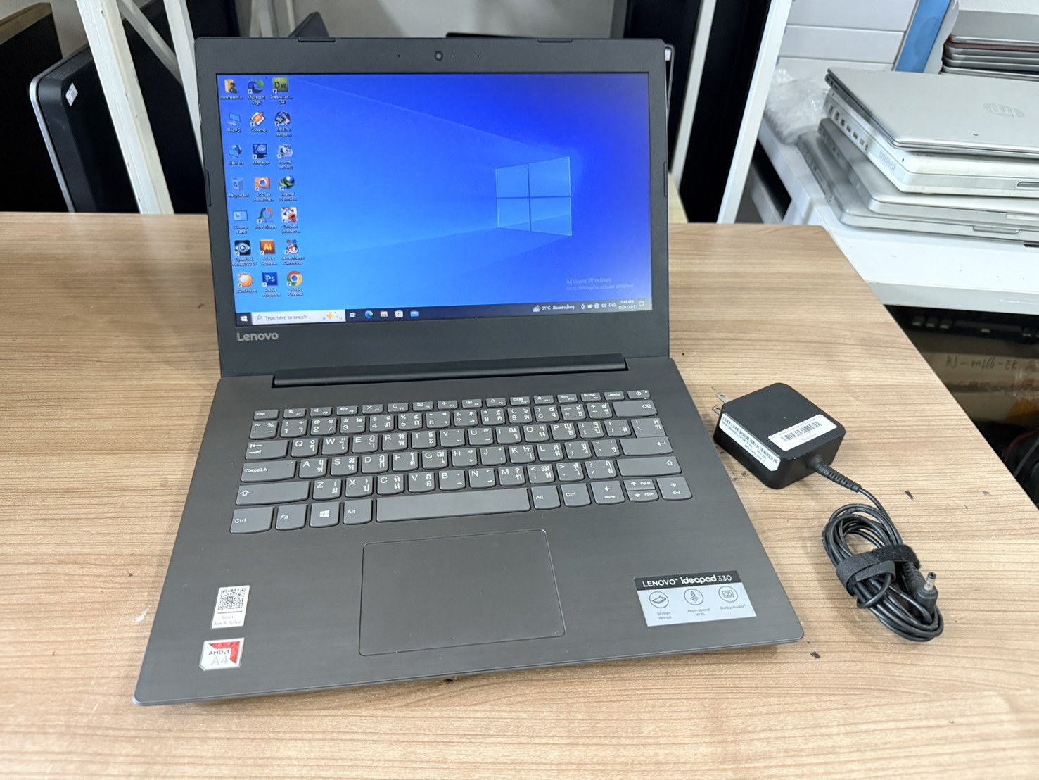 Lenovo ideapad 330(A4-9125/4GB/HDD 500GB) + Adapter แบต 78%