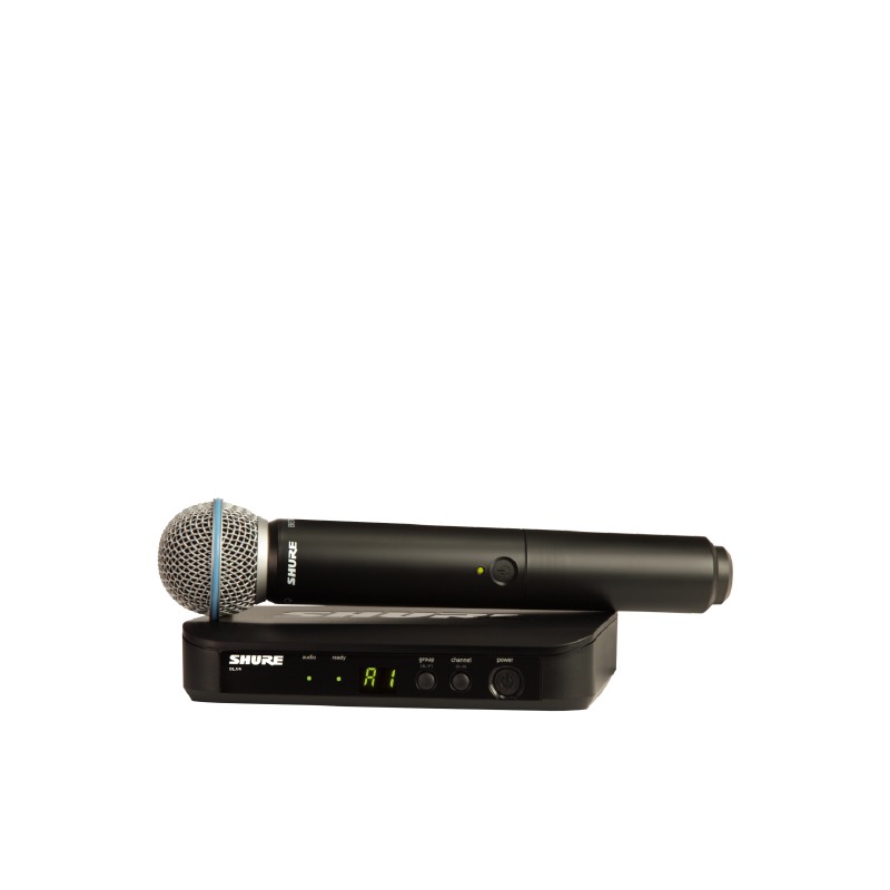 SHURE BLX24TH/SM58 ชุดไมค์ลอย มือถือเดี่ยว แบบ UHF