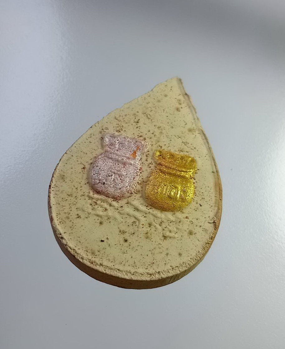 ผ2864 แม่นางกวัก หลังถุงเงิน ถุงทอง ไม่ทราบที่ครับ