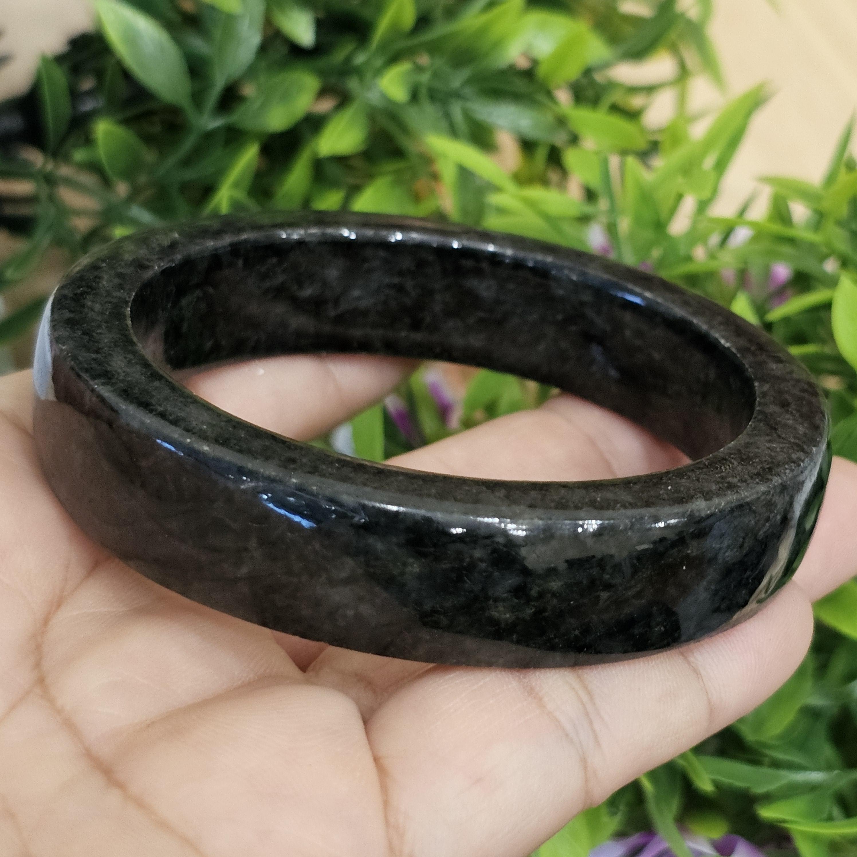 หยก พม่า แท้ Jade กำไลหยก (Jadeite bracelet) พม่า (Myanmar) 58.2 มม.