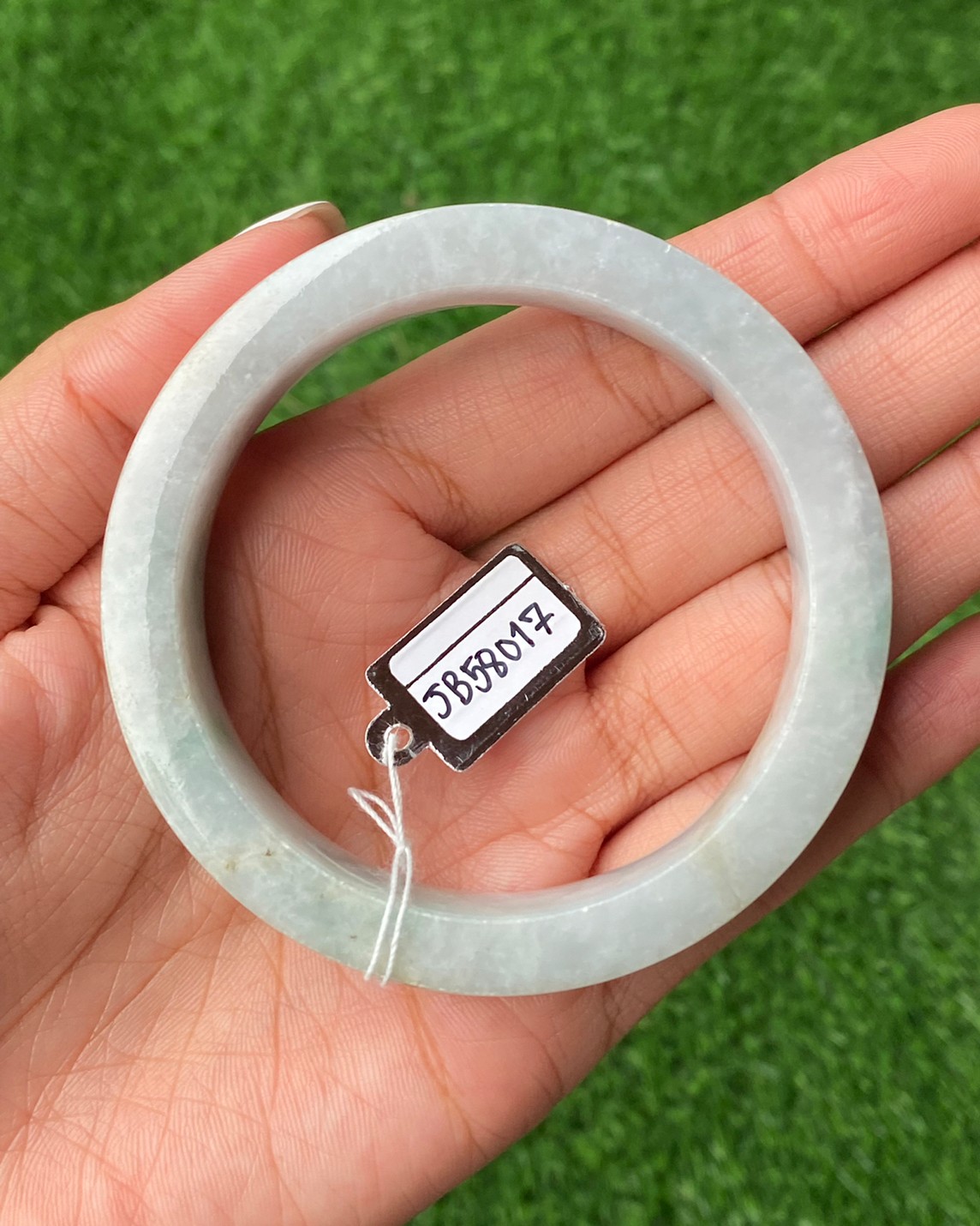 JB58017 หยก พม่า แท้ Jade กำไลหยก 58.2 มม (Jadeite bracelet) พม่า (Myanmar)