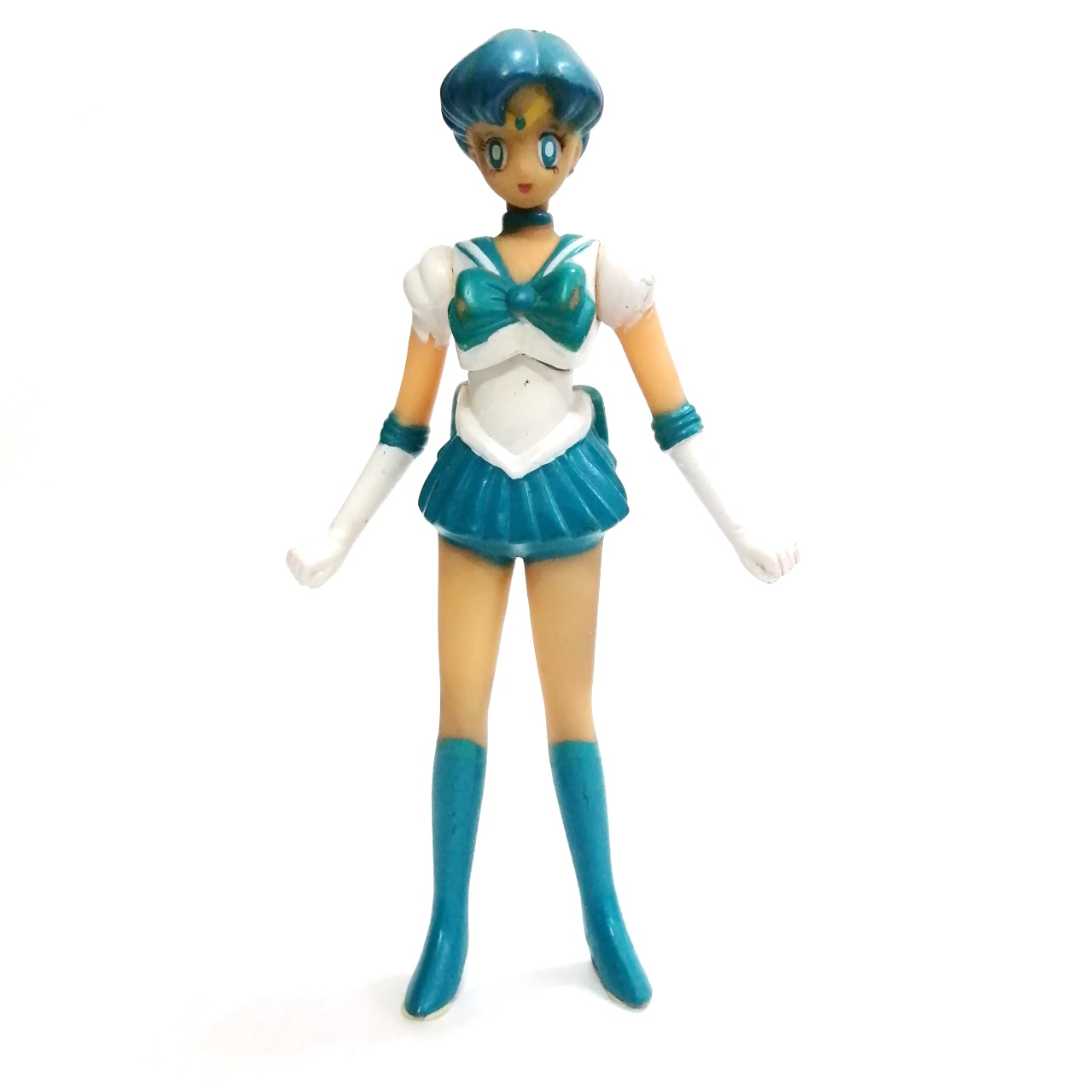 ของเก่าสะสม ตุ๊กตาซอฟ ขนาดสูงกว่า 9 นิ้ว เซเลอร์ เมอคิวรี Sailor Mercury งานเก่า***มีสีลอกบางส่วน ตามภาพ