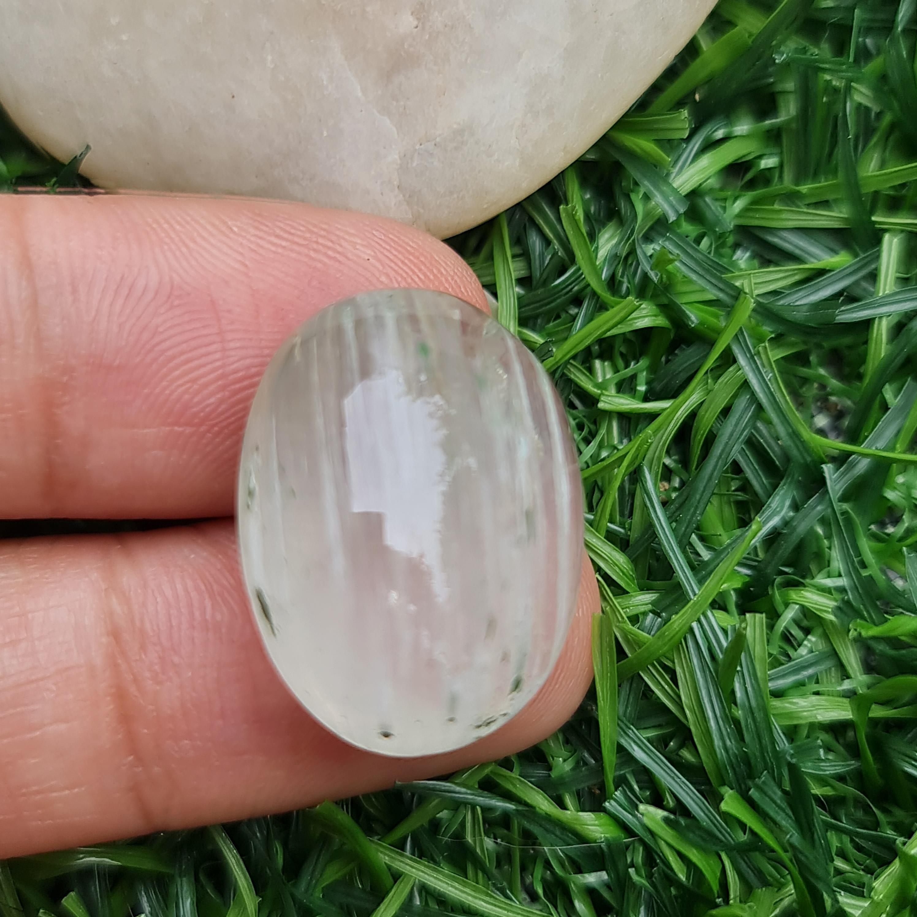 โป่งข่าม ควอตซ์ Rutilated Quartz 27.49 กะรัต Cts. พลอยแท้ อัญมณีมงคลประจําวันเกิด เครื่องประดับพลอย