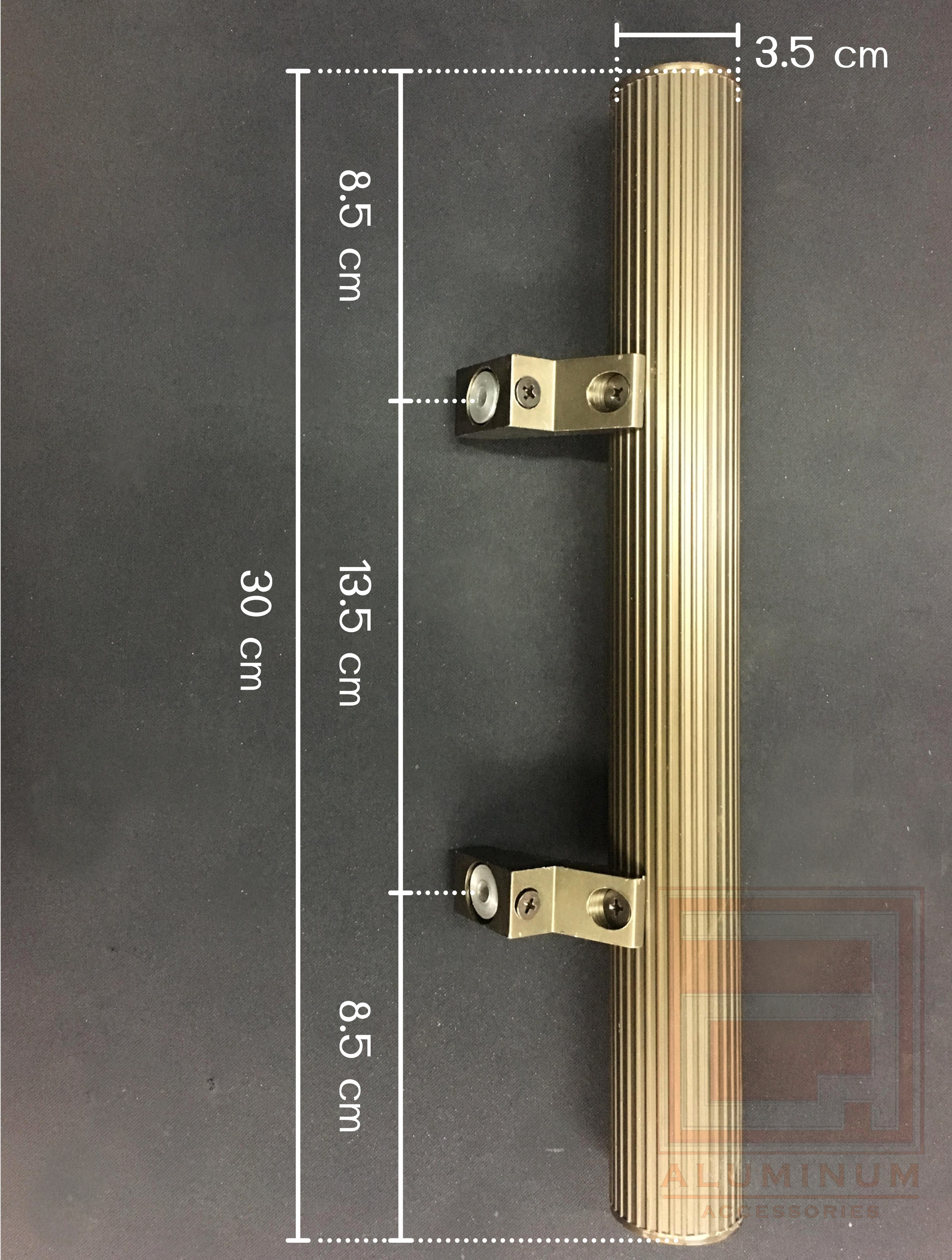 ชุดมือจับกระบอง(สีชาทอง) ระยะรู 13.5 ซม.