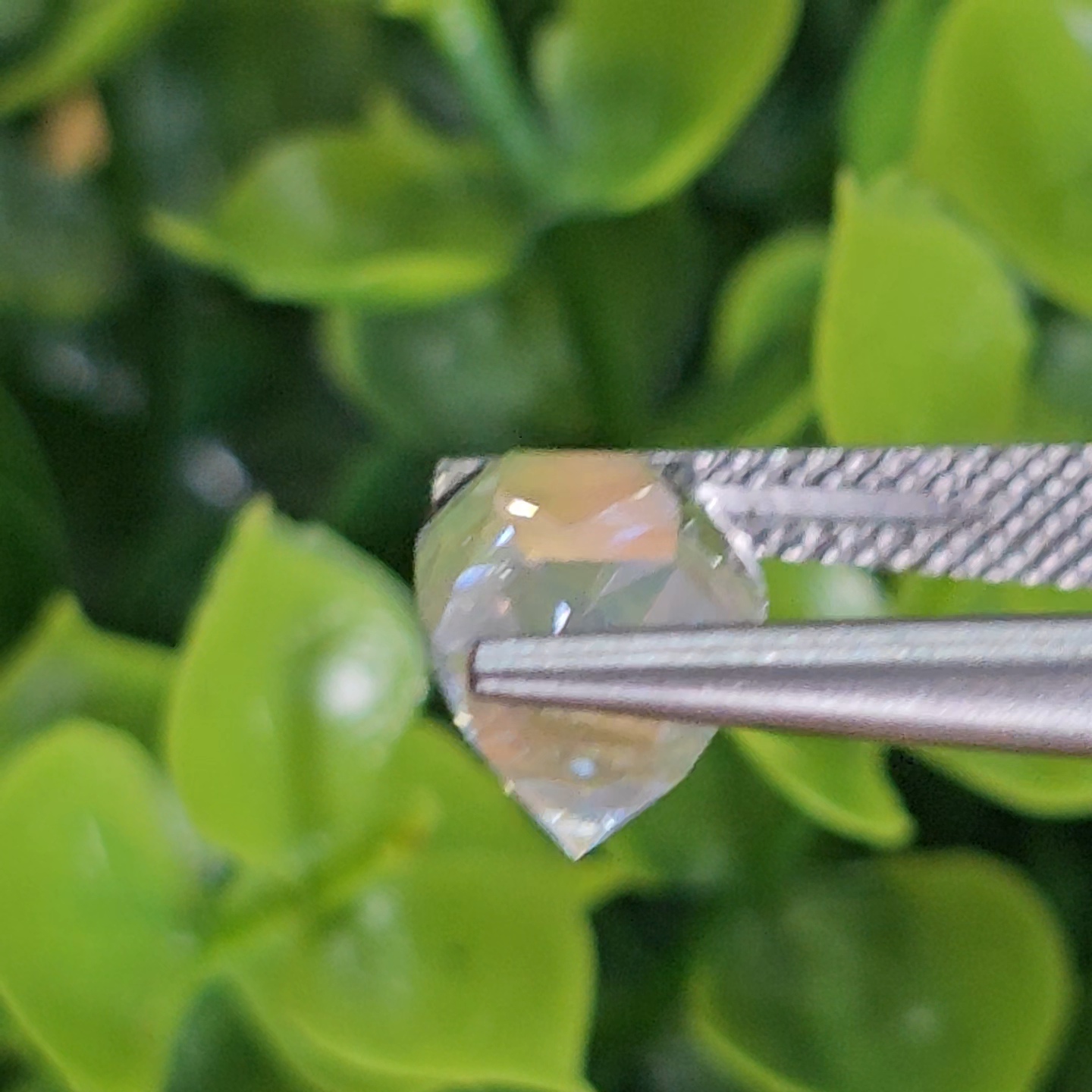 พลอย มูนสโตน เรนโบว์ Rainbow Moonstone 5.53 กะรัต (cts.) พลอยแท้ อัญมณีมงคลประจําวันเกิด เครื่องประดับพลอย