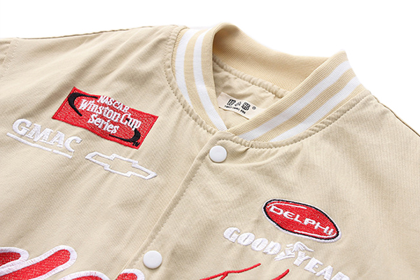 Bomber Jacket เสื้อแจ็คเก็ตกันลมกันหนาว แต่งปักลายการ์ตูนน่ารัก (12350LM)