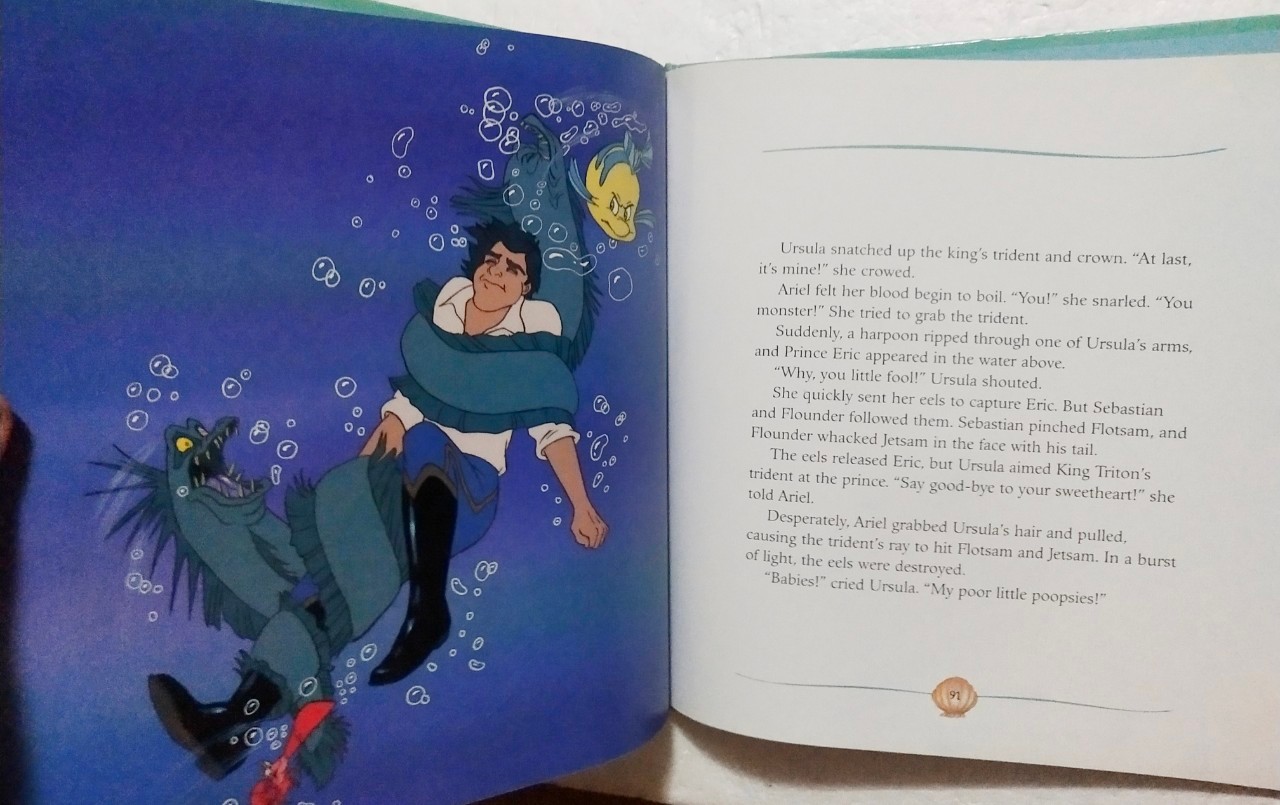 หนังสือนิทานภาพสวย**ปกหลังมีตำหนิตรงสันบนและมีรอยตามภาพ, เจ้าหญิงเงือกน้อย แอเรี่ยล The Little Mermaid