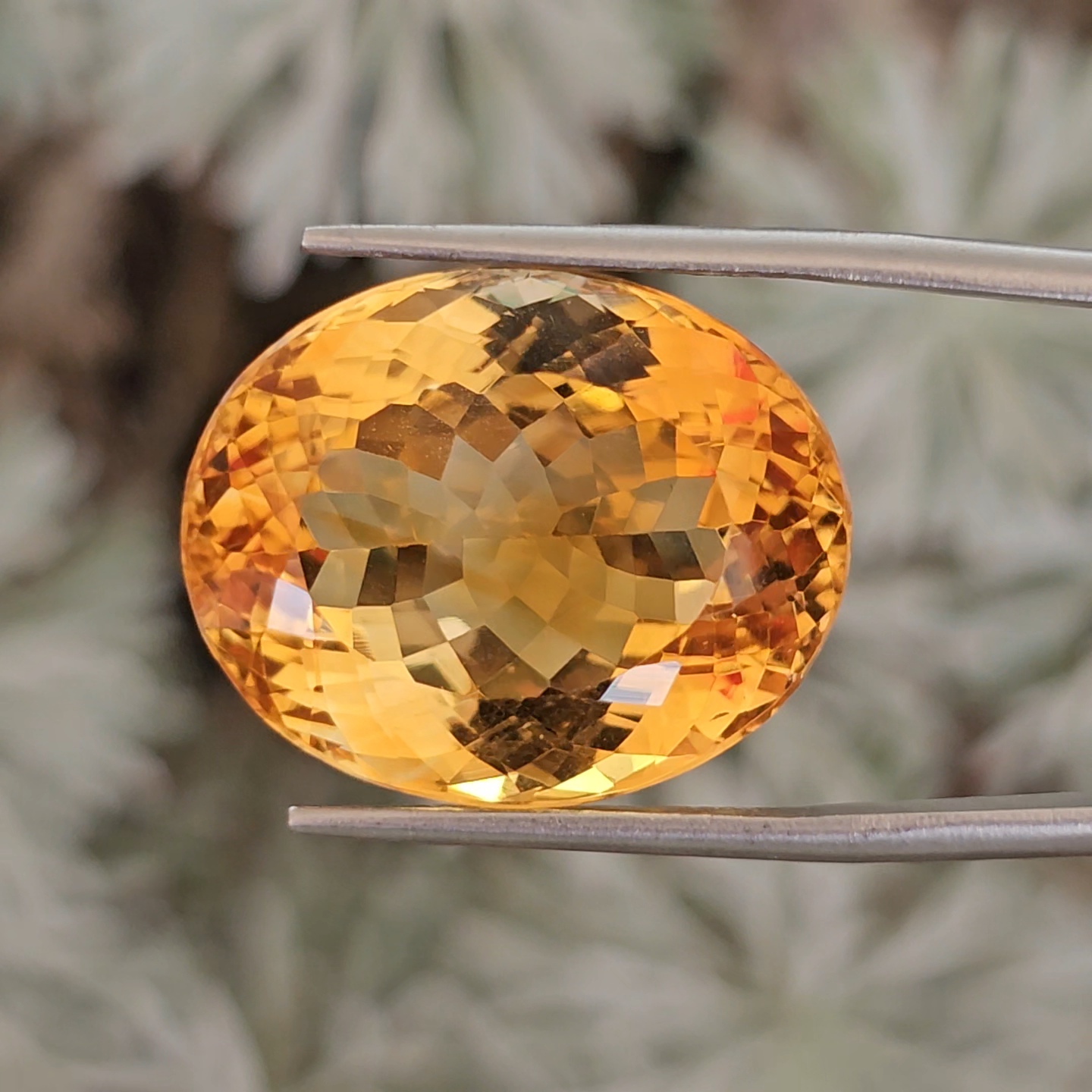 พลอย ซิทริน Citrine 32.66 กะรัต (Cts.) พลอยแท้ อัญมณีมงคลประจําวันเกิด เครื่องประดับพลอย