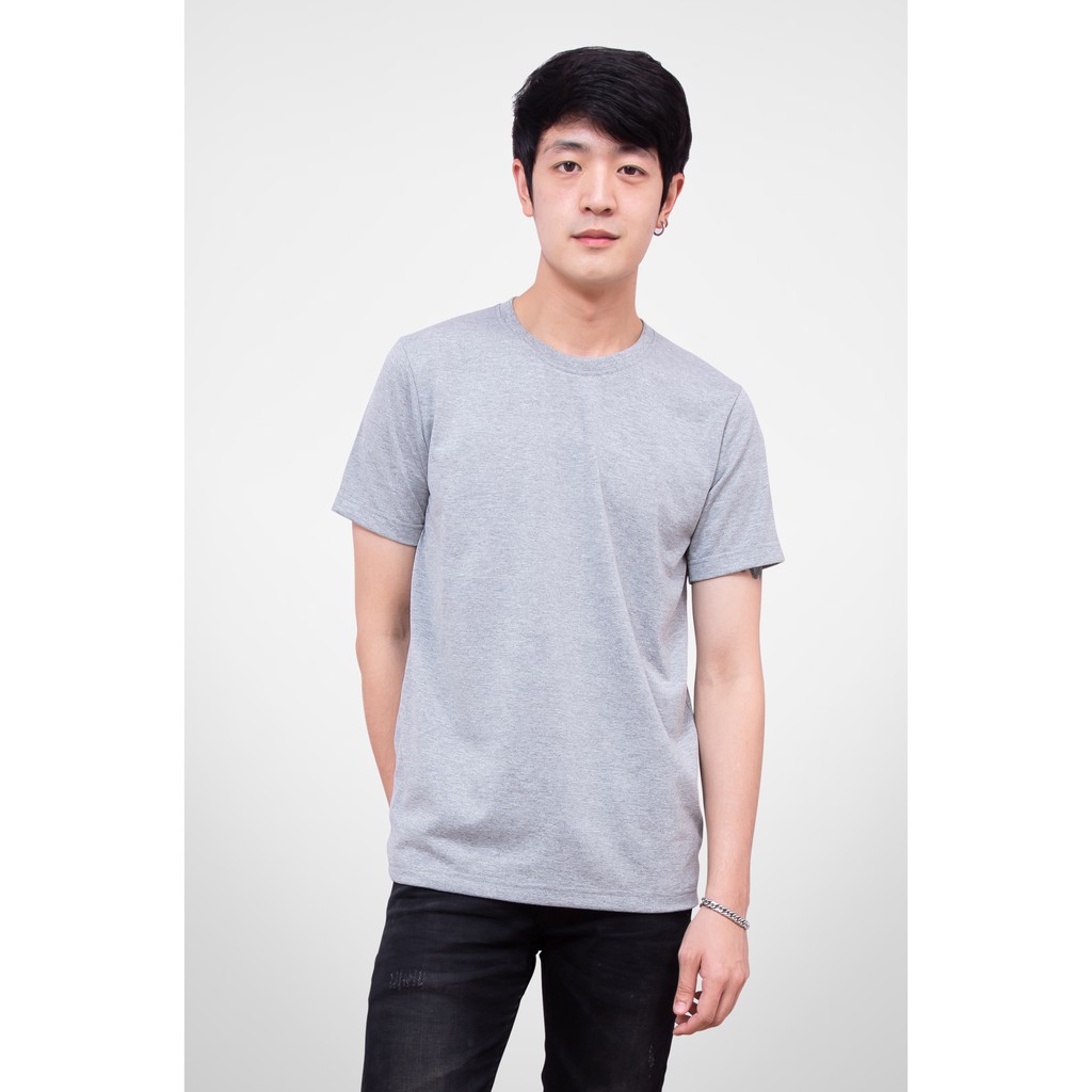 Noproblem Noproblem ยอดขาย No.1 รับประกัน ไม่ย้วย ไม่ยืด ผ้านุ่ม เสื้อยืด สีพื้น เสื้อยืดคอกลม สีท็อปดราย