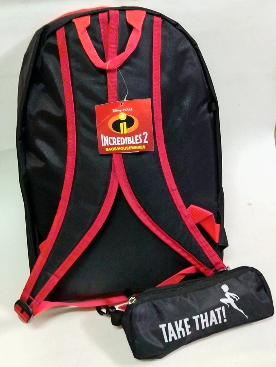 กระเป๋าเป้ TheIncredible, ดิอินเคร็ดดิเบิ่ล "take that" พร้อม กระเป๋าใบเล็ก ขนาด 15.5"*10", ของแท้ ใหม่ มีป้าย