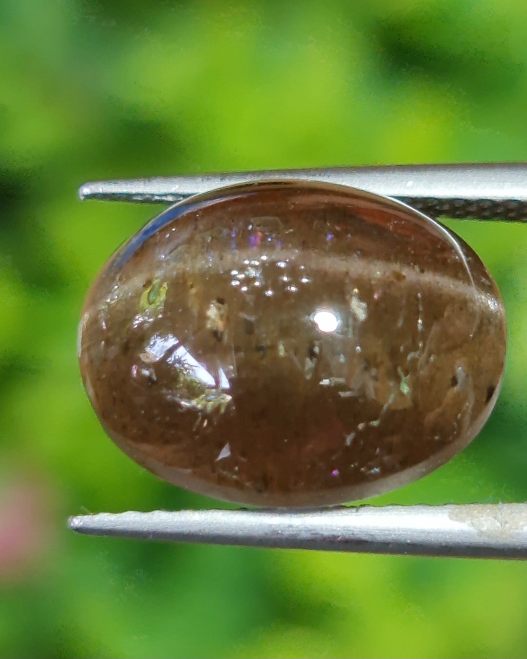 ตาแมว ทัวร์มาลีน Cat eye Tourmaline 7.44 กะรัต Cts. พลอยแท้ อัญมณีมงคลประจําวันเกิด เครื่องประดับพลอย