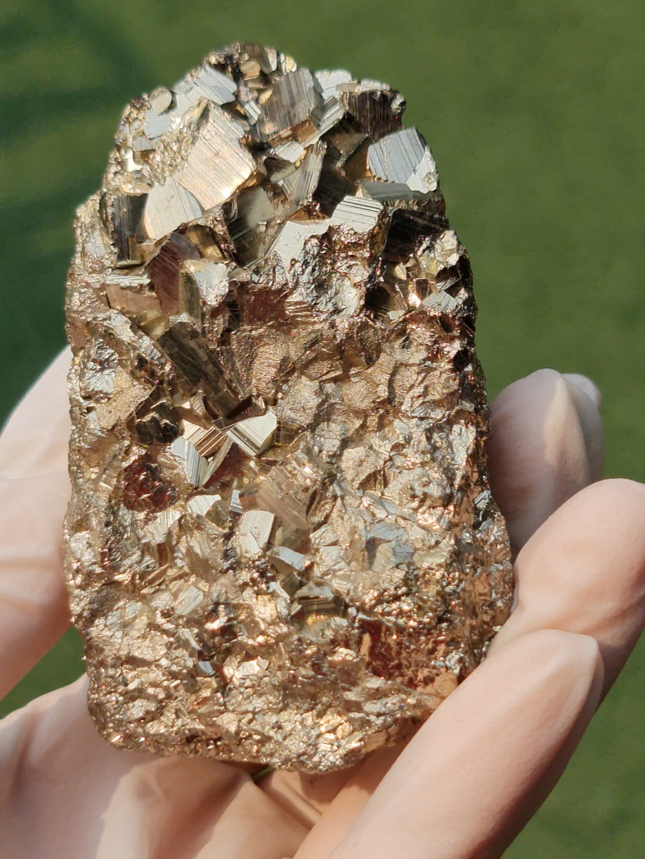 ก้อนผลึก ไพไรท์ Raw Rough Pyrite 456 กรัม (Grams) พลอยแท้ อัญมณีมงคลประจําวันเกิด เครื่องประดับพลอย