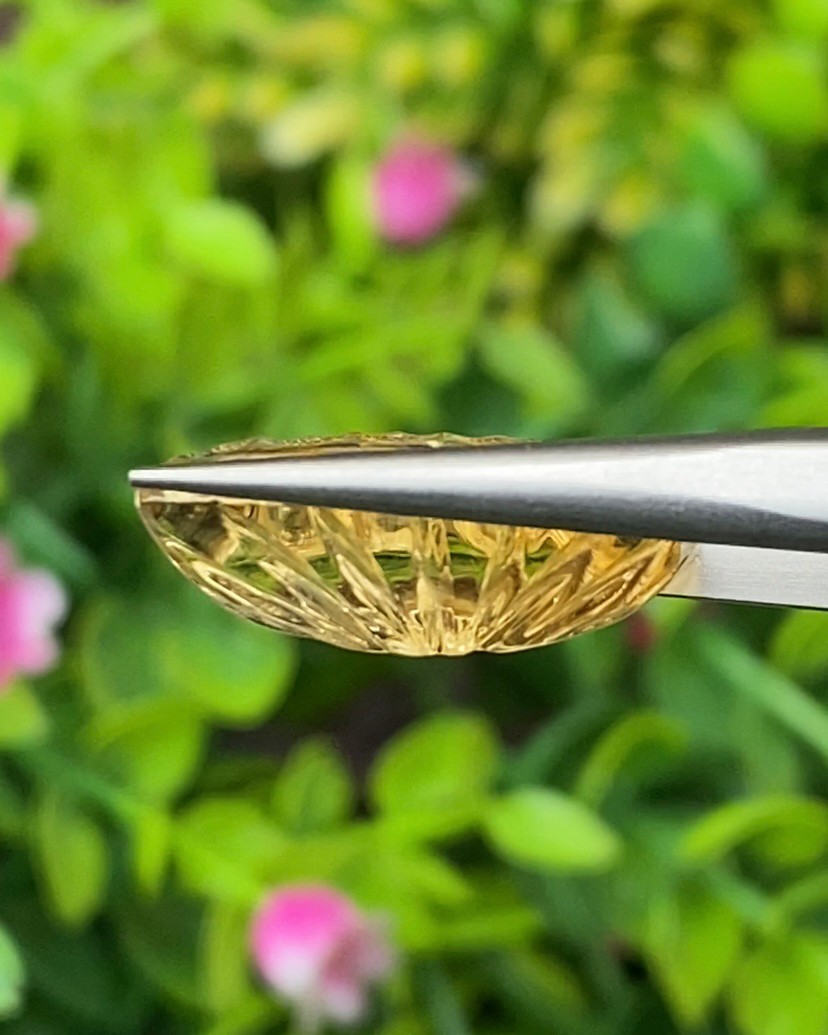 พลอย ซิทริน Citrine 9.05 กะรัต (Cts.) พลอยแท้ อัญมณีมงคลประจําวันเกิด เครื่องประดับพลอย