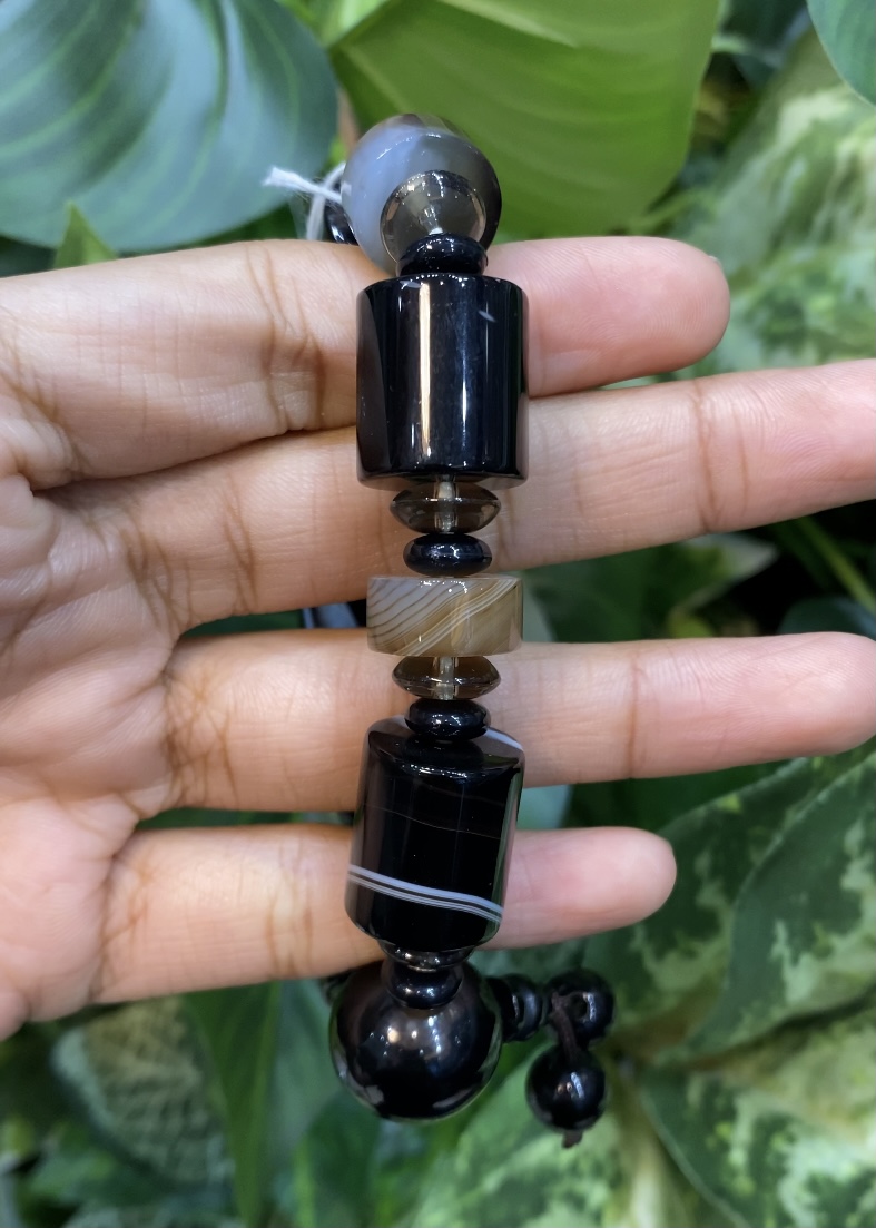 กำไลพลอยแท้ อาเกต Agate Bracelet (Free Size)