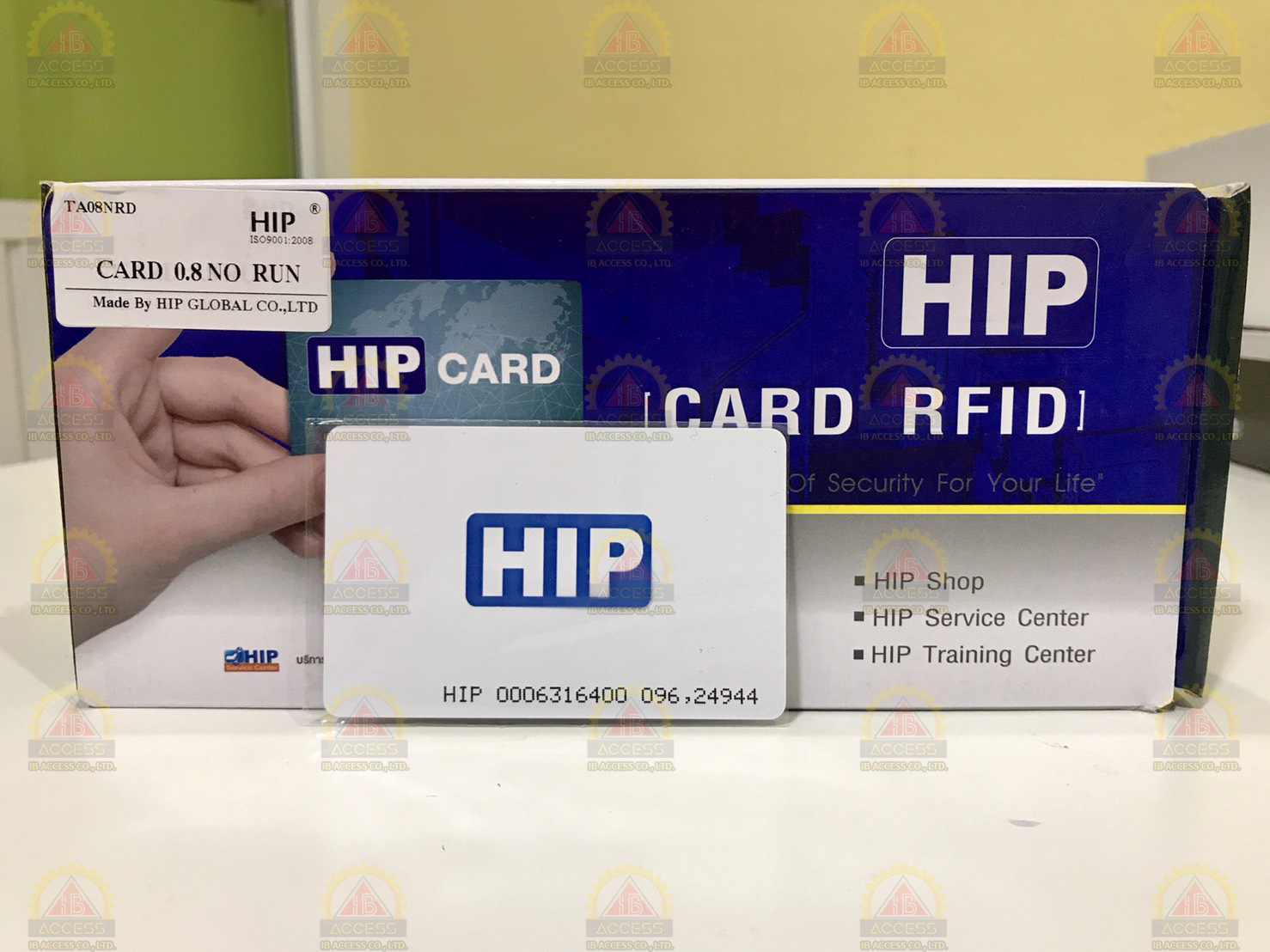 บัตรคีย์การ์ด Proximity Card แบบบาง 0.8 mm. ID 125KHz. ยี่ห้อ HIP (เรียงเลข)