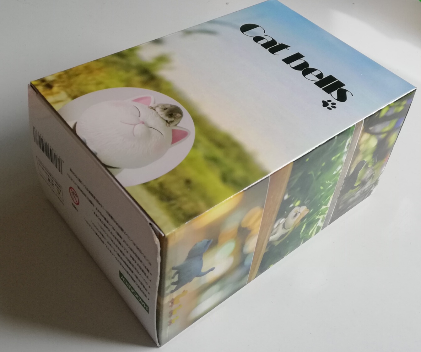 โมเดล "แมวอ้วน Cat Bells" ตัวดำท้องขาว 5" ขนาดตามภาพ