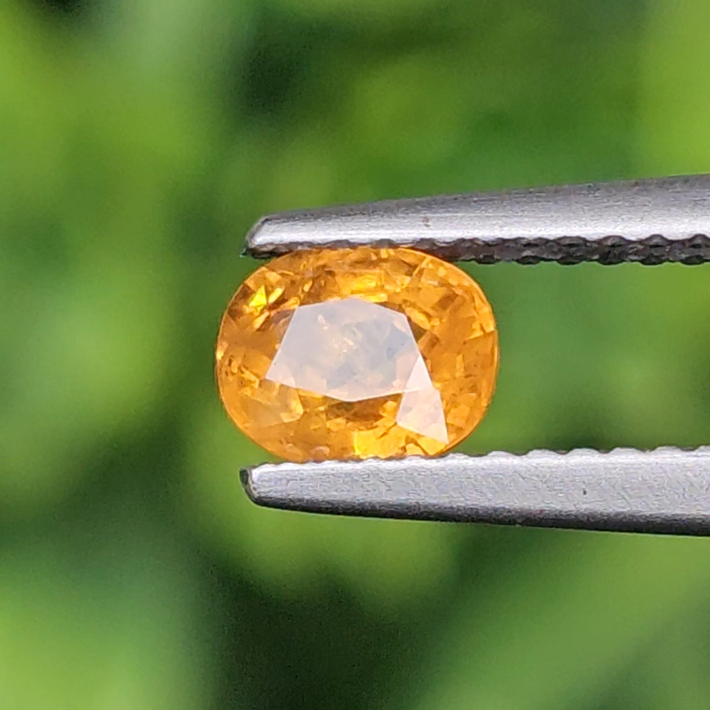 พลอย บุษราคัม yellow sapphire 0.82 กะรัต (Cts.) พลอยแท้ อัญมณีมงคลประจําวันเกิด เครื่องประดับพลอย
