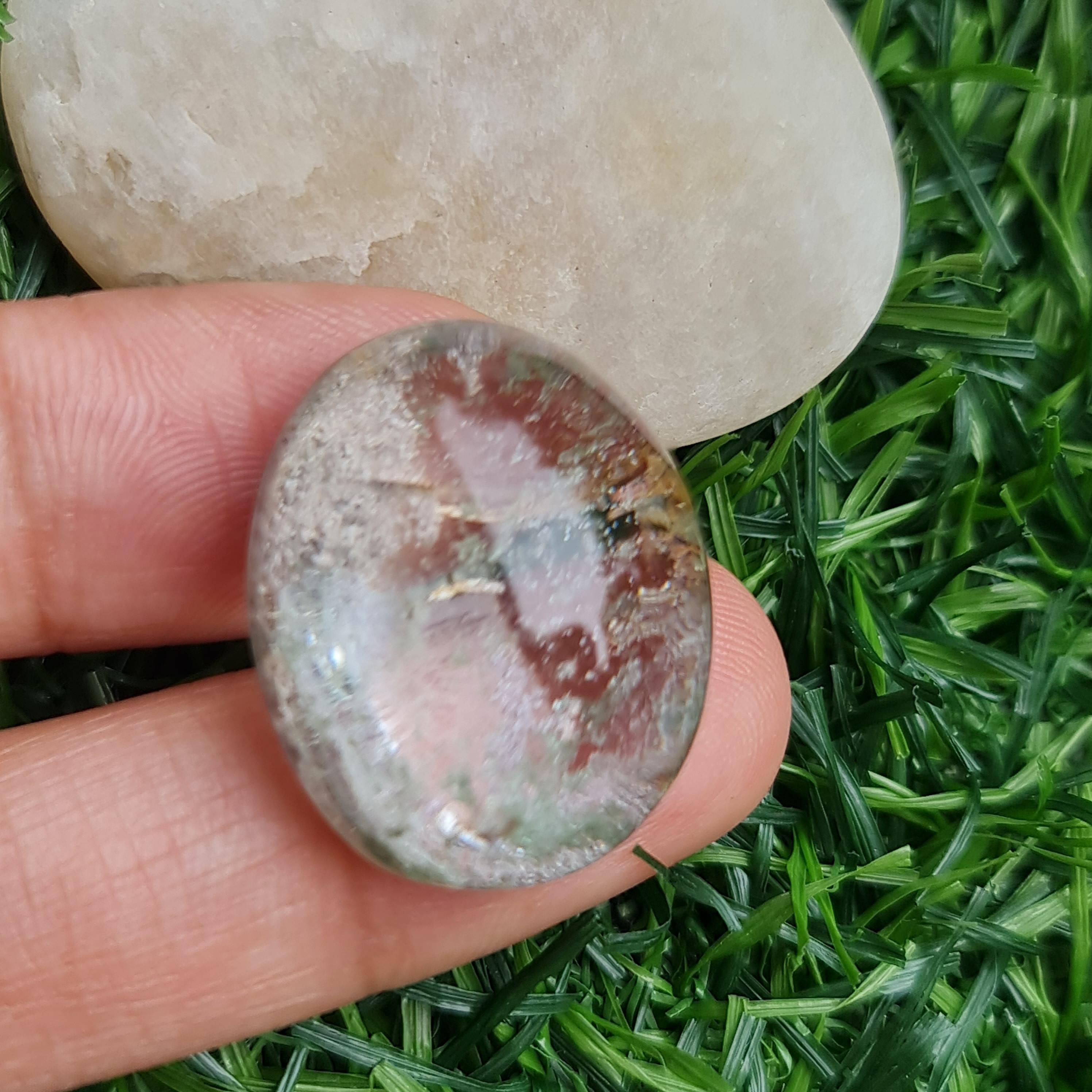 โป่งข่าม ควอตซ์ Rutilated Quartz 47.30 กะรัต Cts. พลอยแท้ อัญมณีมงคลประจําวันเกิด เครื่องประดับพลอย