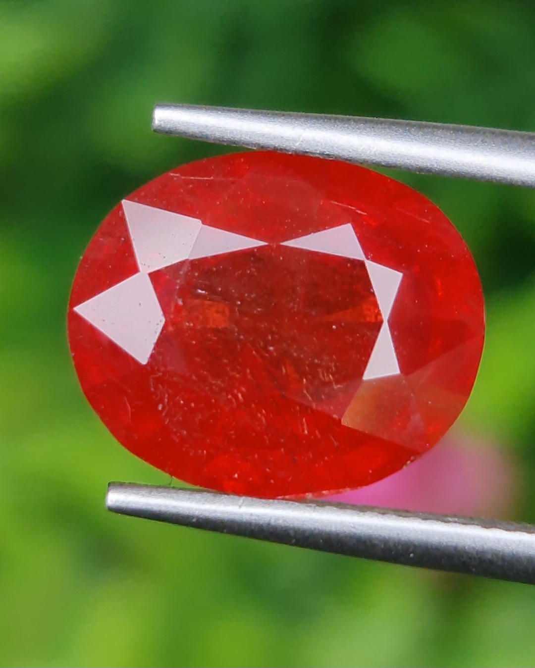 พลอย ทับทิม ซองเจีย Songea Ruby Sapphire 4.97 กะรัต (Cts.) พลอยแท้ อัญมณีมงคลประจําวันเกิด เครื่องประดับพลอย