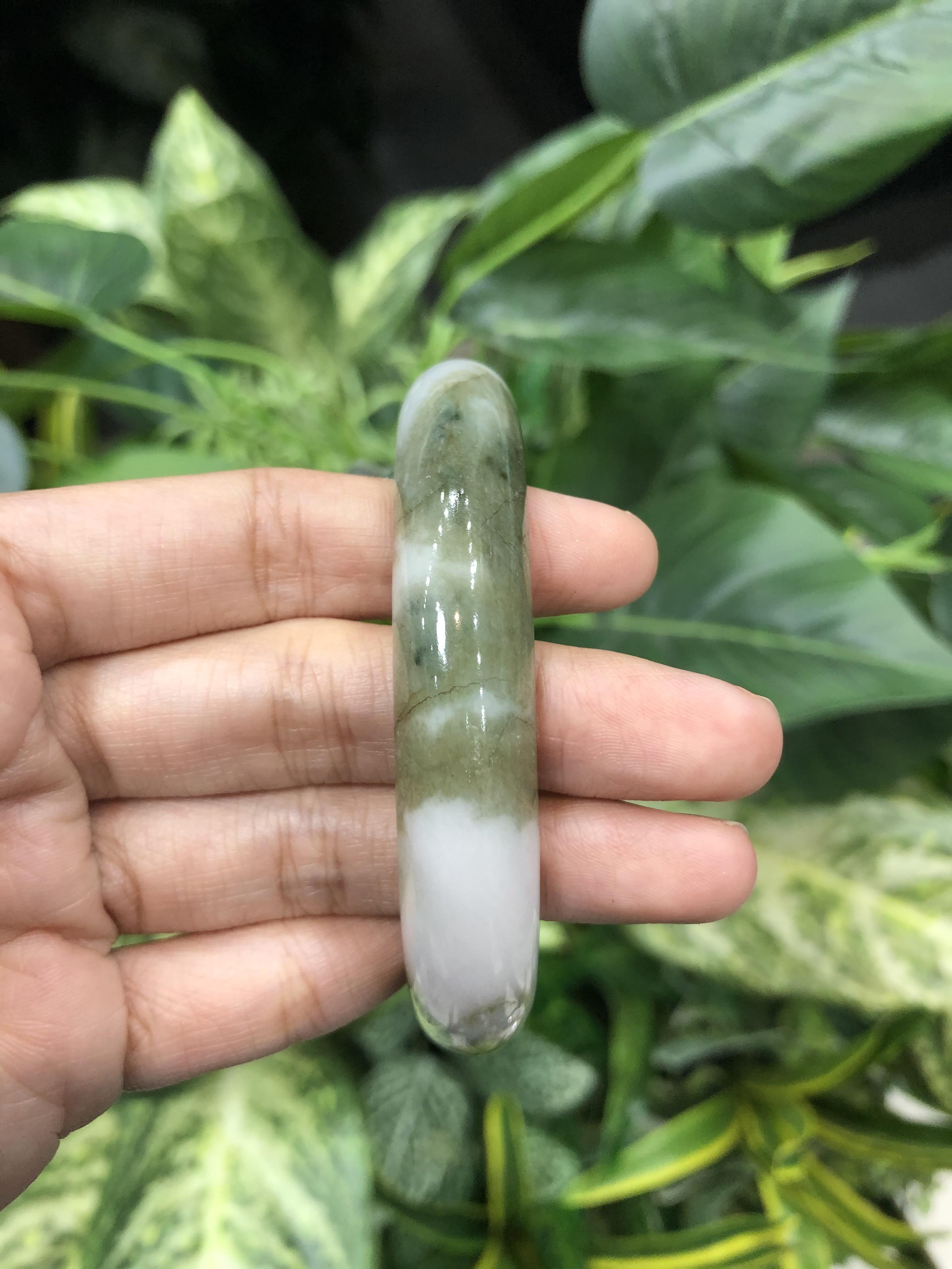 J05C0030 หยก พม่า แท้ Jade กำไลหยก 58 มม. (Jade bracelet) พม่า (Myanmar)