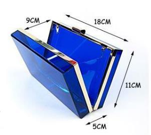 พร้อมส่ง Evening Clutch กระเป๋าออกงาน ทรงสี่เหลี่ยม จุกเปิด/ปิด เป็นรูปโบว์ มาพร้อมสายสะพายยาว