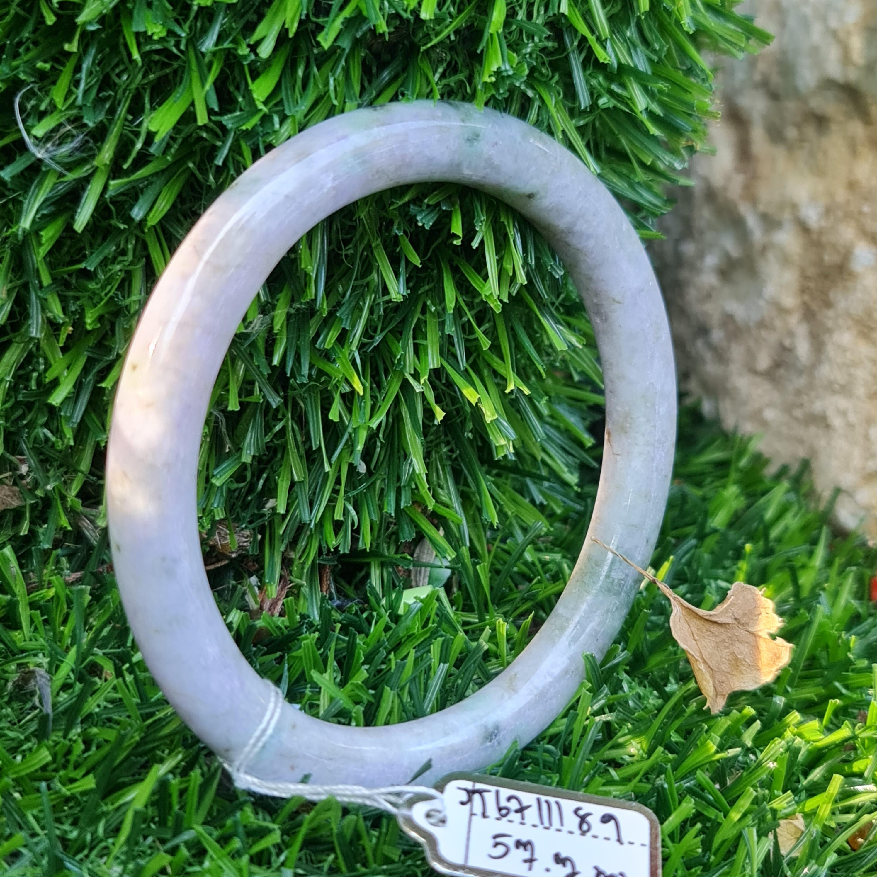 JB6711189 หยก พม่า แท้ Jade กำไลหยก 57.7 มม. (Jadeite bracelet) พม่า (Myanmar)