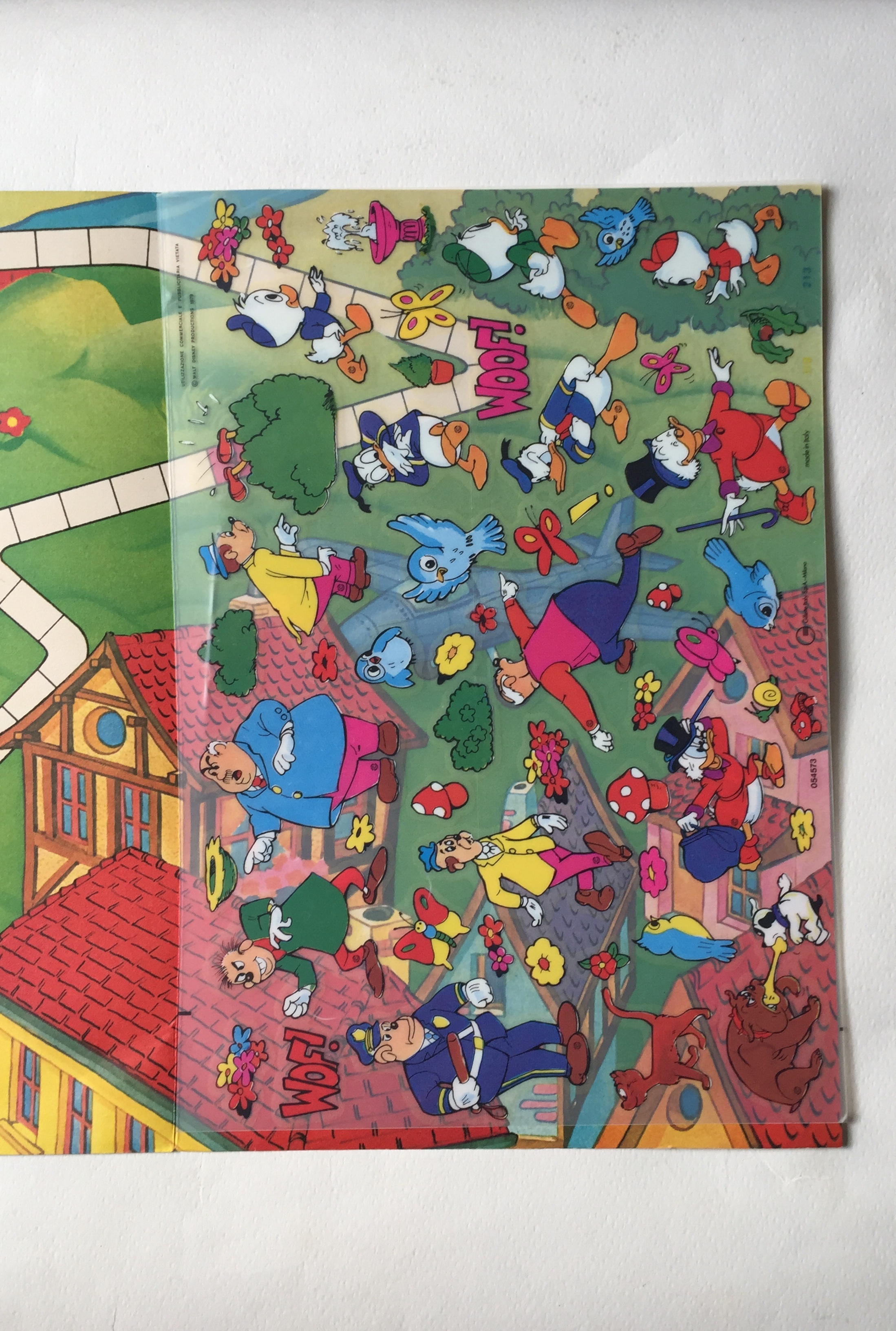 หนังสือภาพการ์ตูน ฉบับภาษาเยอรมัน,KALKITOS Rubbel-Bilder-Spiele Poster-Teil Nr.4 Mit lustigem Wurfelspiel,made in Italy