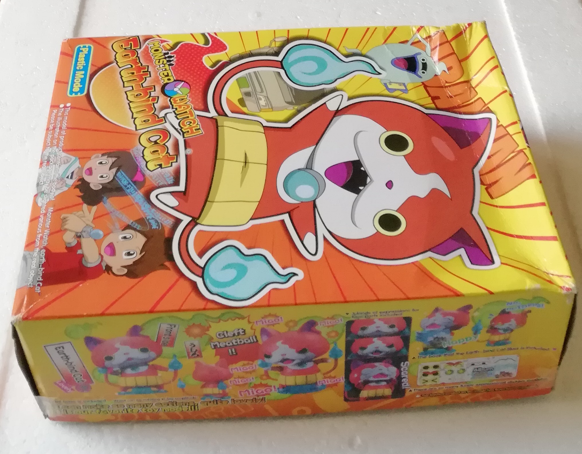 มือ1 เก่าเก็บ พลาสติกโมเดล Monster Watch Armor cat โยไควอช กล่องส้ม